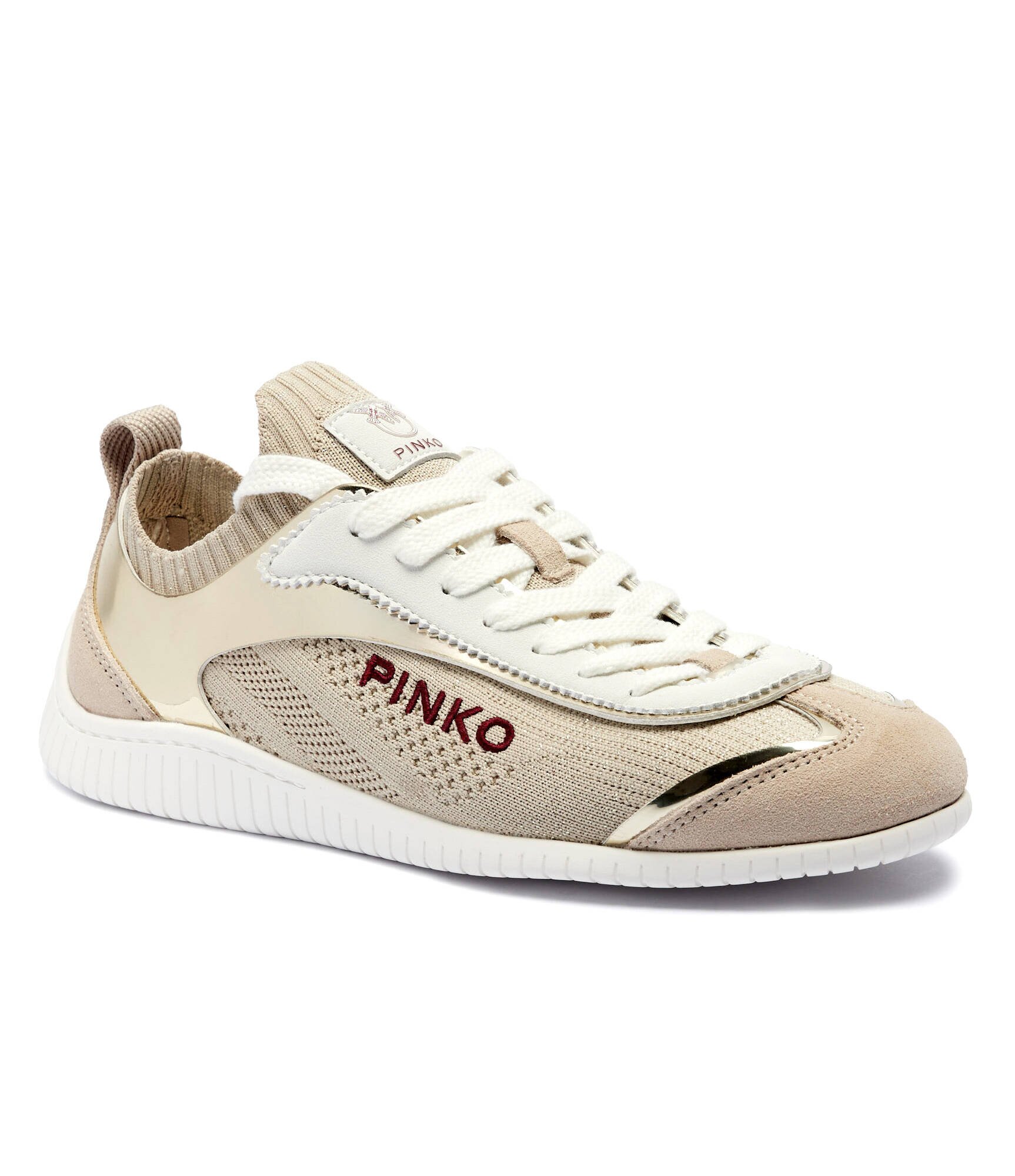 Pinko Sneakers Reby 03 cu adaos de piele