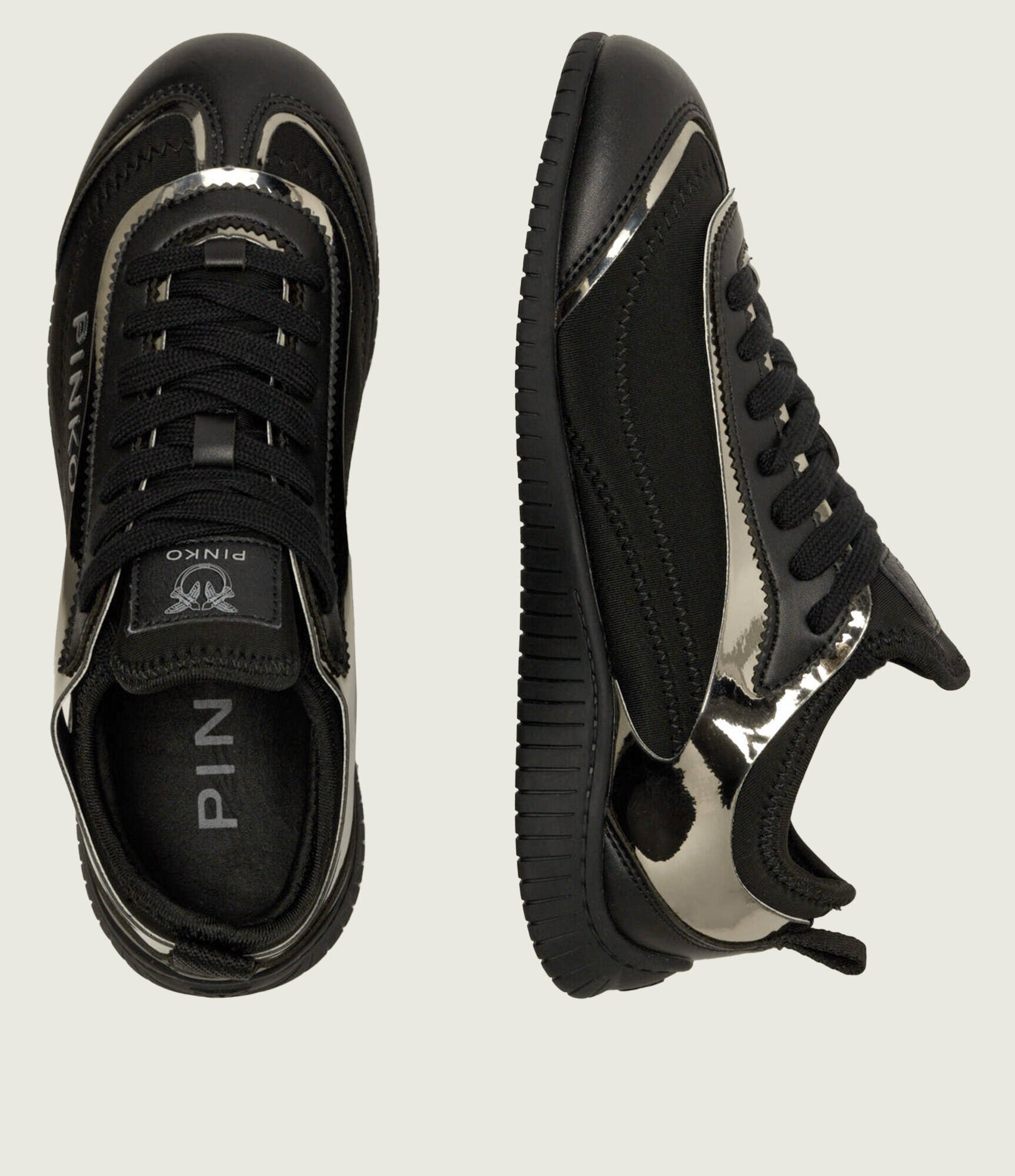 Pinko Sneakers Reby 08 cu adaos de piele