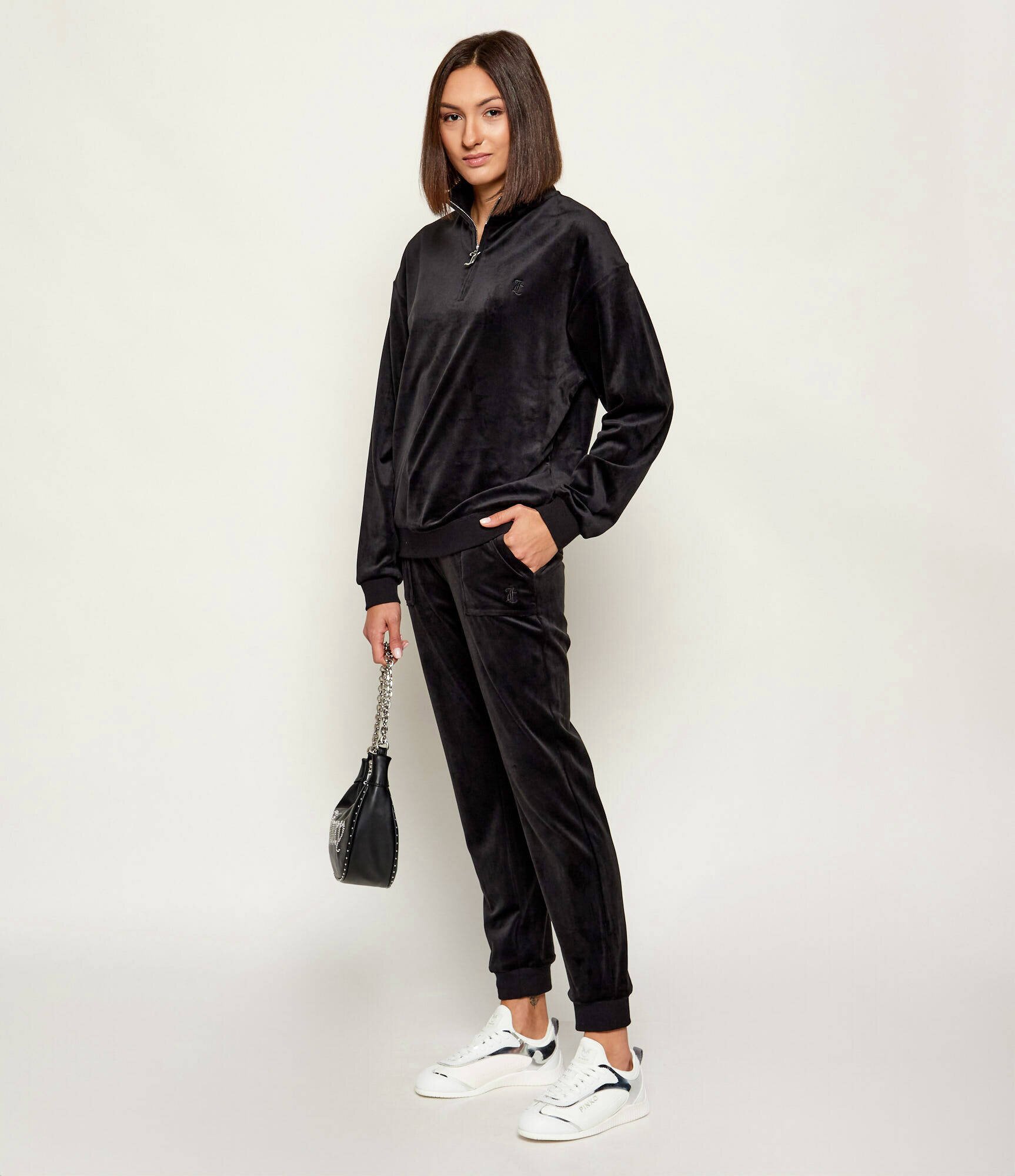 Pinko Sneakers Reby 08 cu adaos de piele