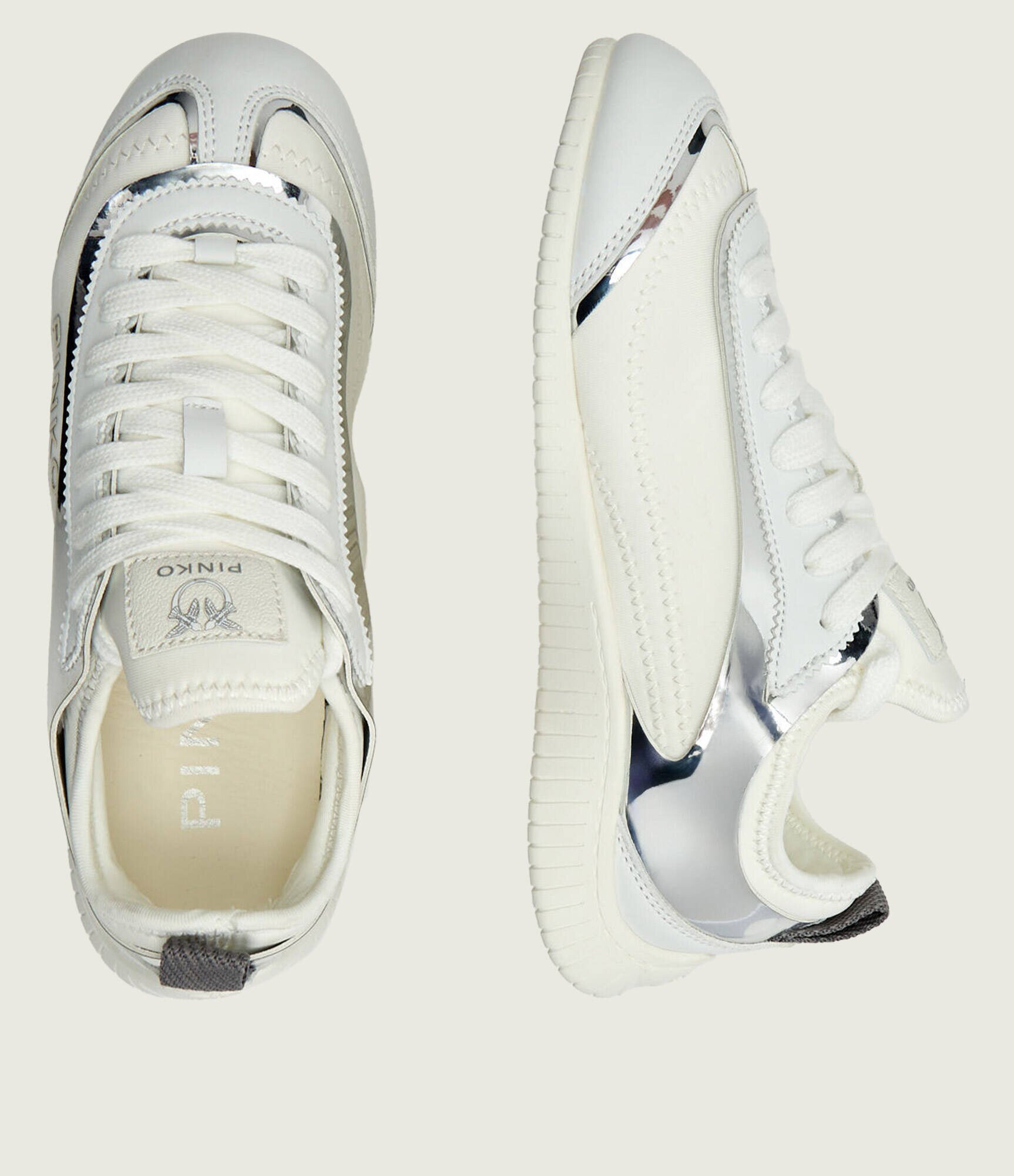 Pinko Sneakers Reby 08 cu adaos de piele