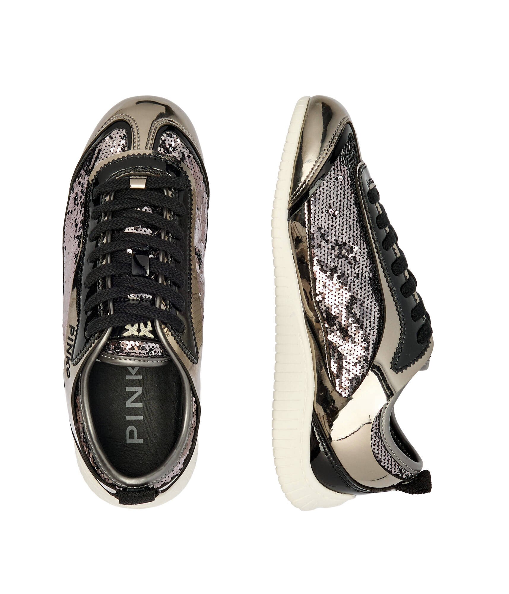 Pinko Sneakers Reby 10 cu adaos de piele