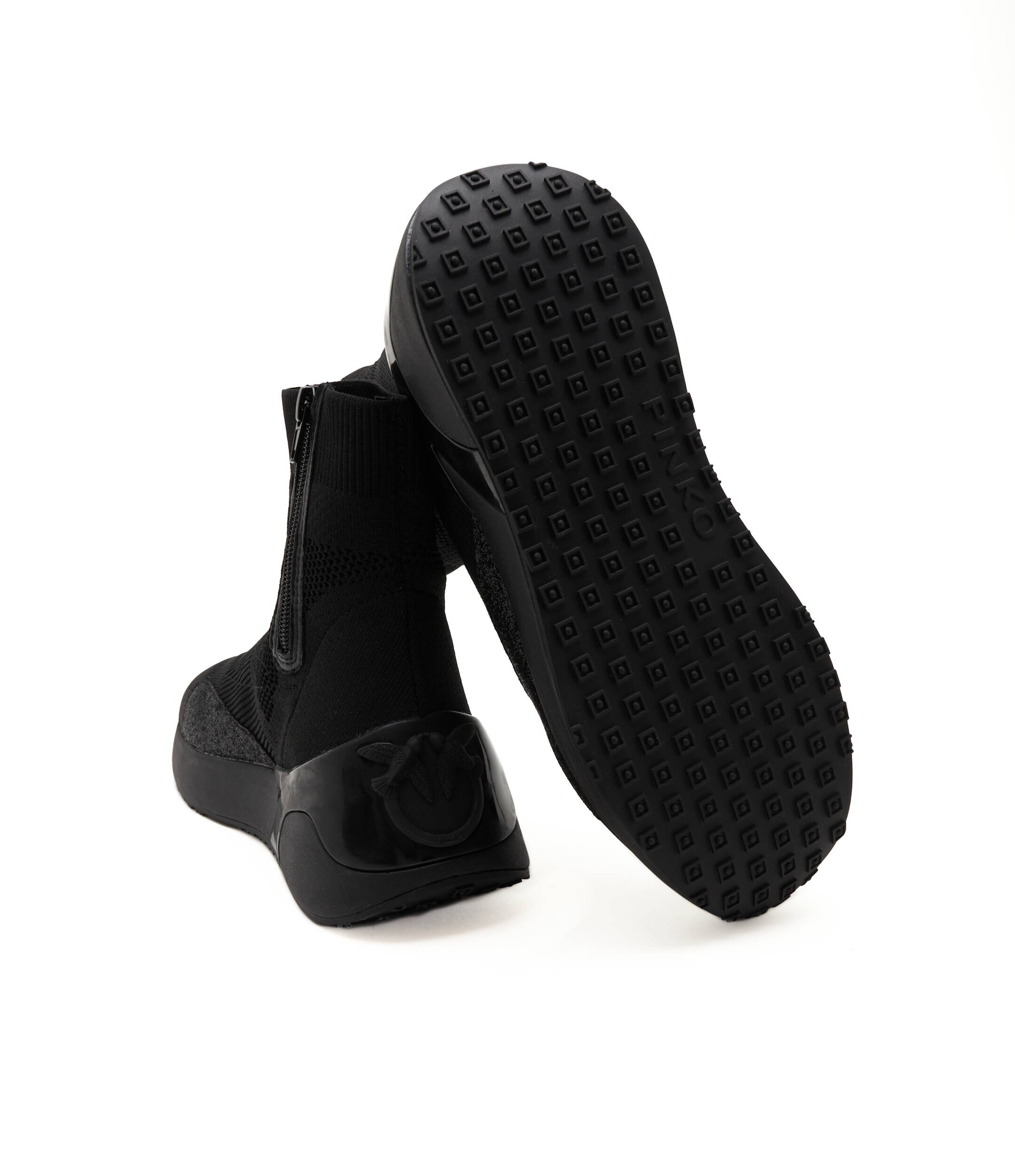 Pinko Sneakers Stockton cu adaos de piele