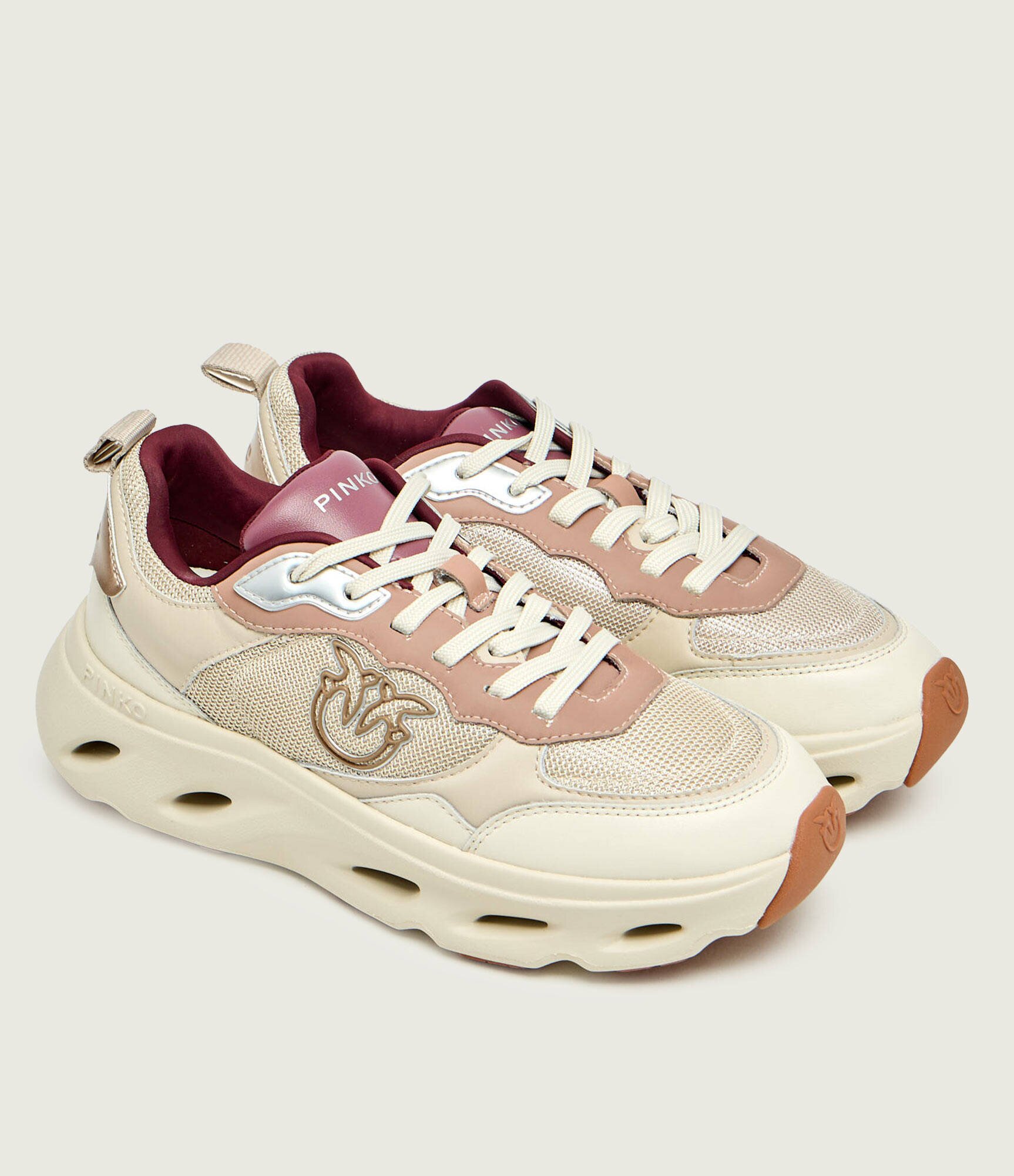 Pinko Teniși din piele PINK 09