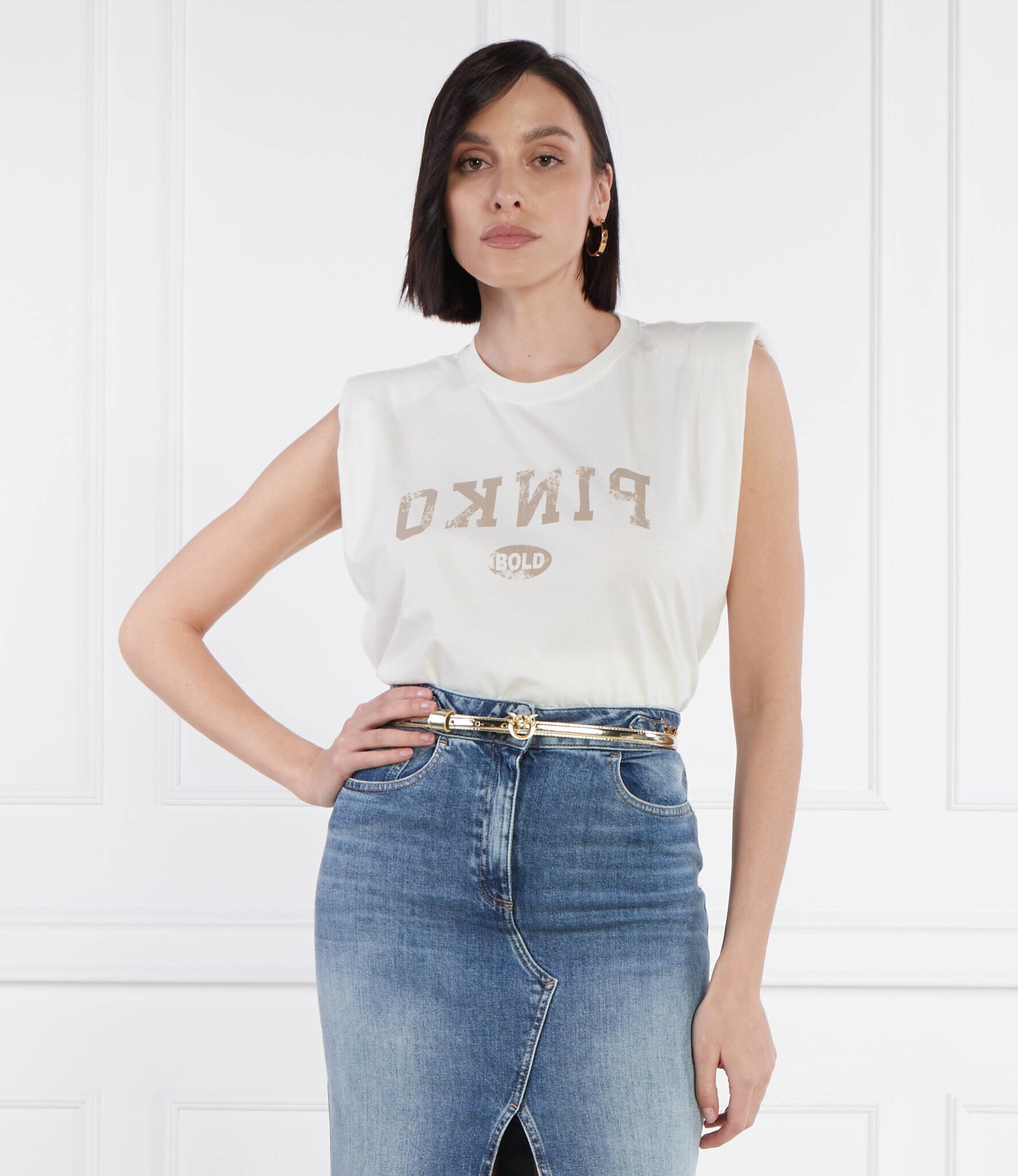 Pinko Tricou CACAO | Regular Fit