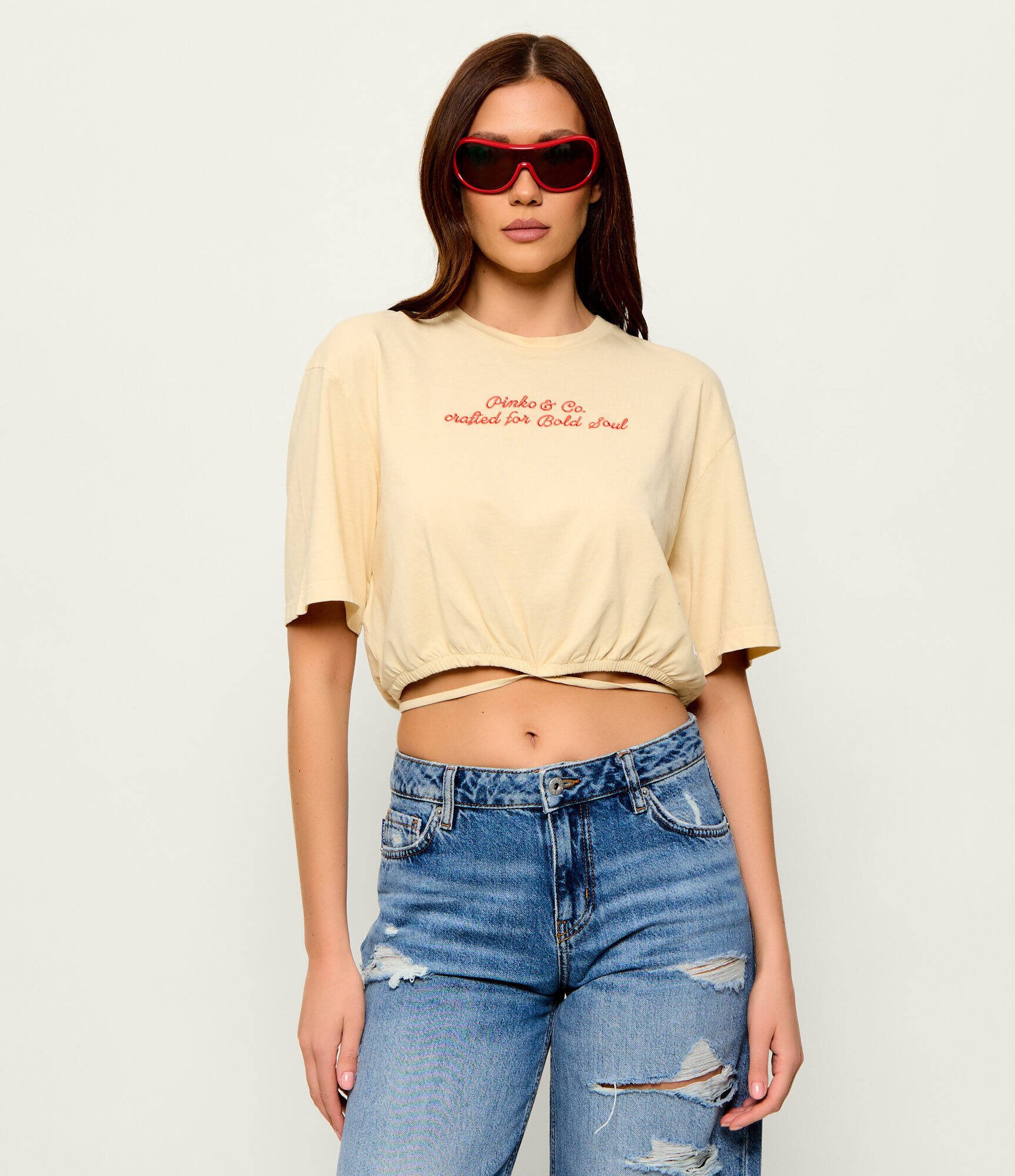 Pinko Tricou Caldes | Cropped Fit