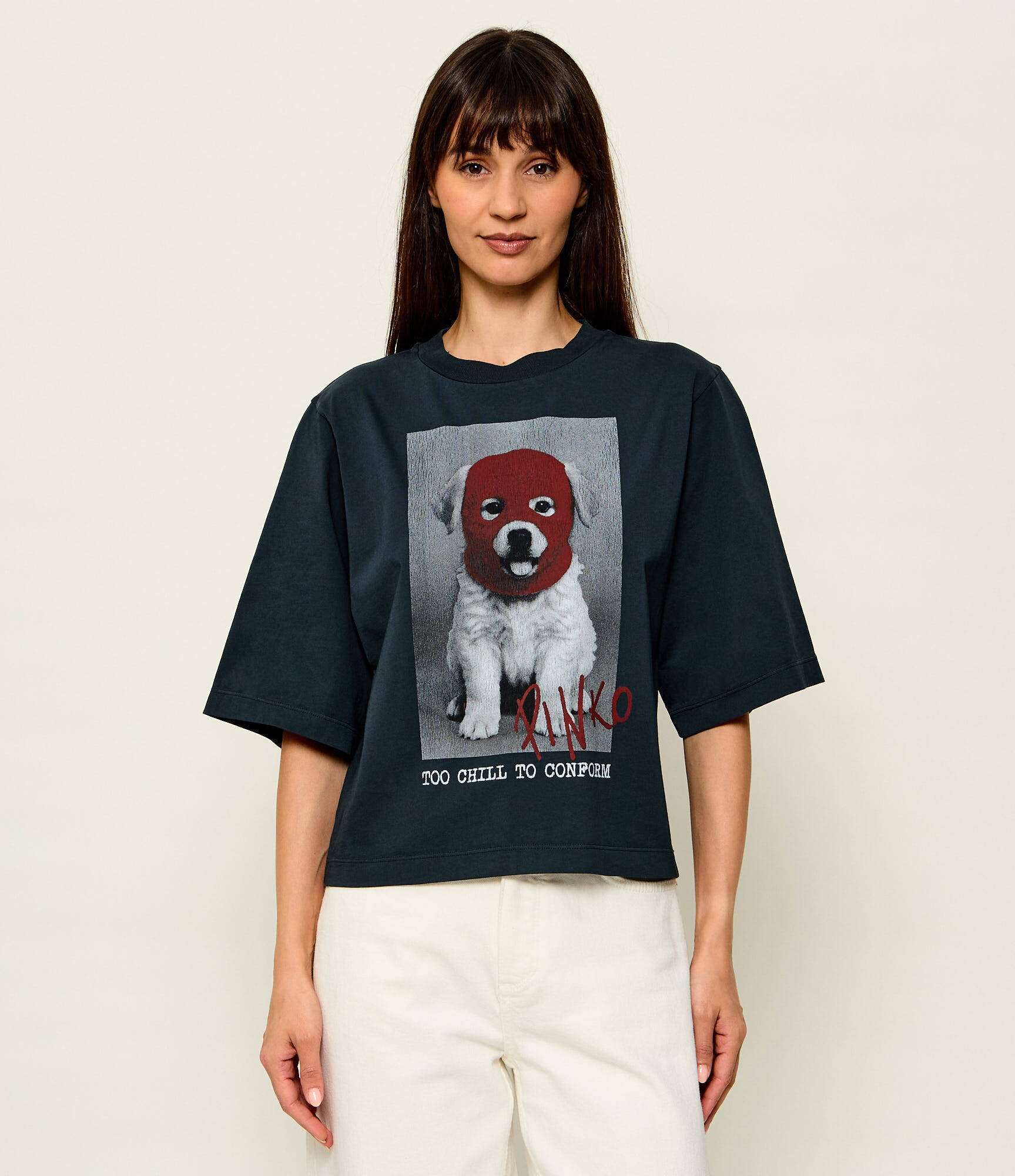 Pinko Tricou Niamey Punk Dog | Relaxed fit