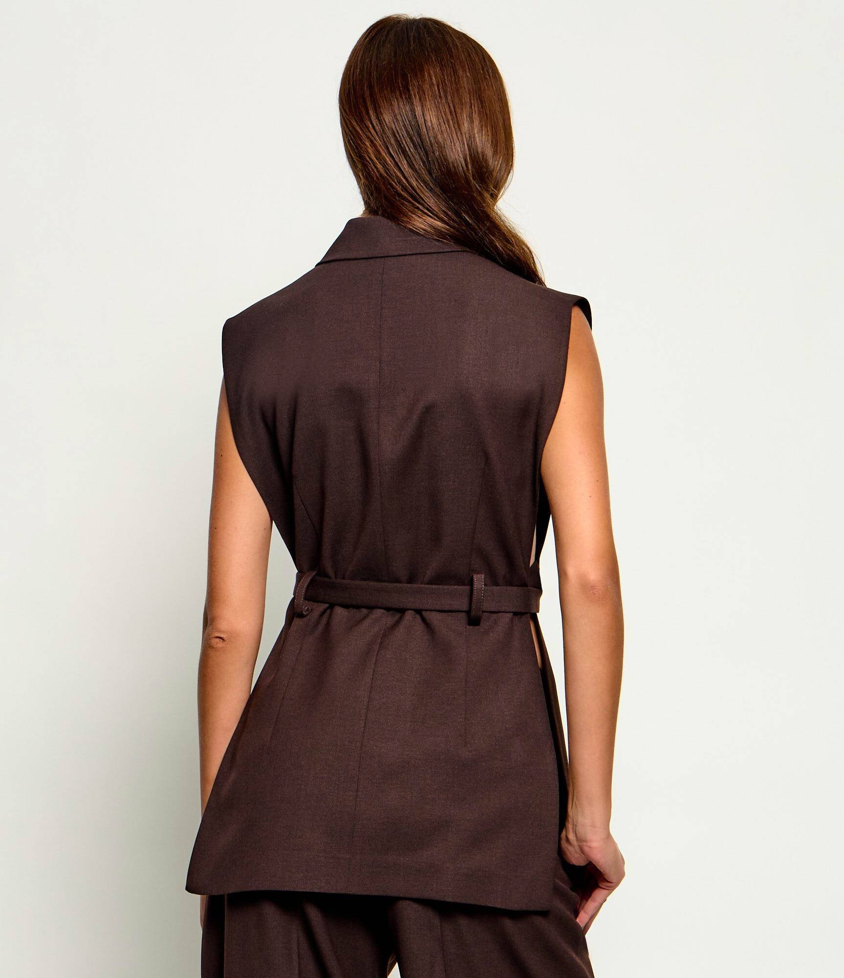 Pinko Vestă Nuraqus | regular fit cu adaos de lână