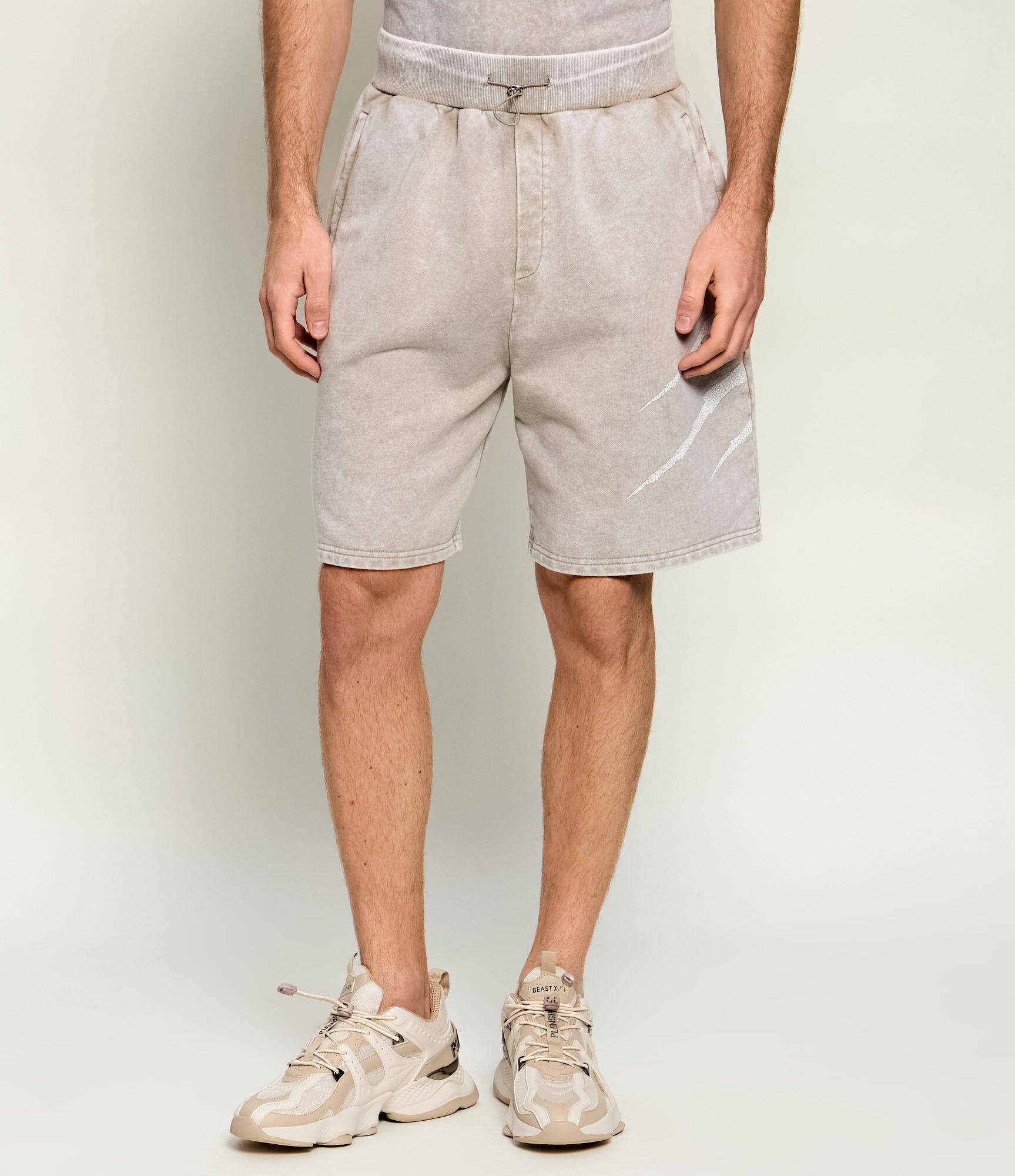 Plein Sport Pantaloni scurți Crackle Scratch | Loose fit
