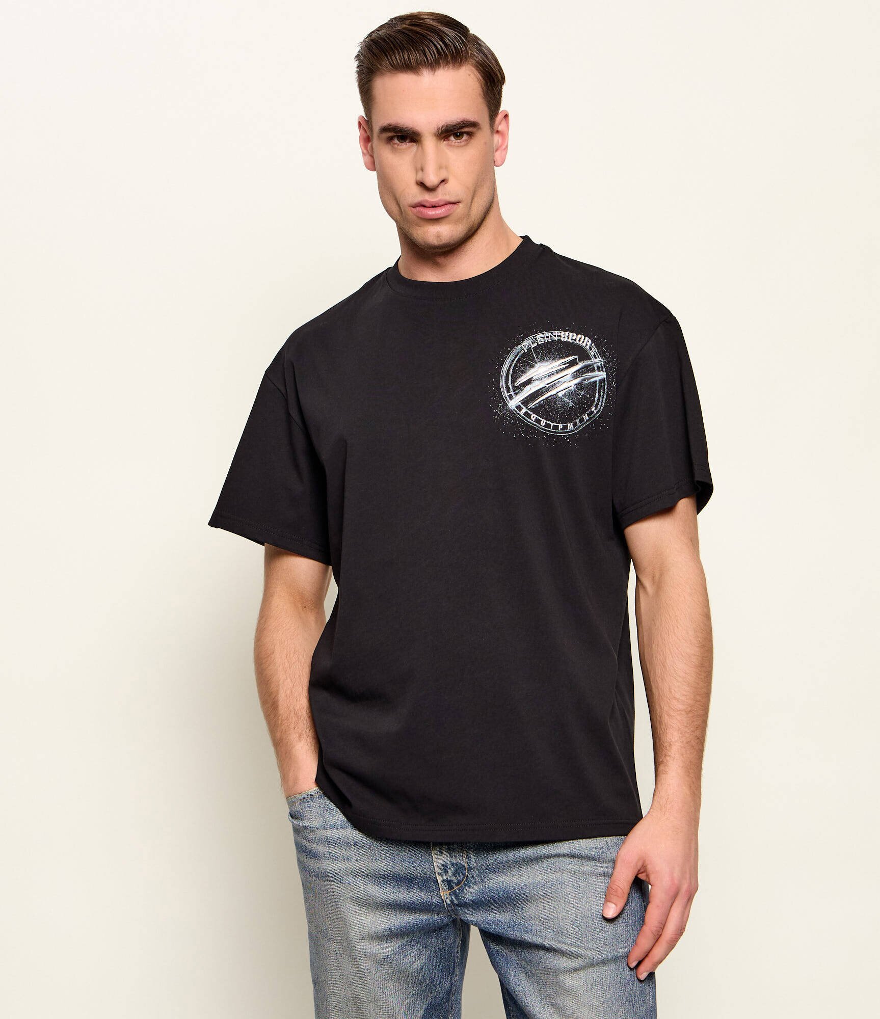 Plein Sport Tricou Chrome Scratch Edition | Relaxed fit