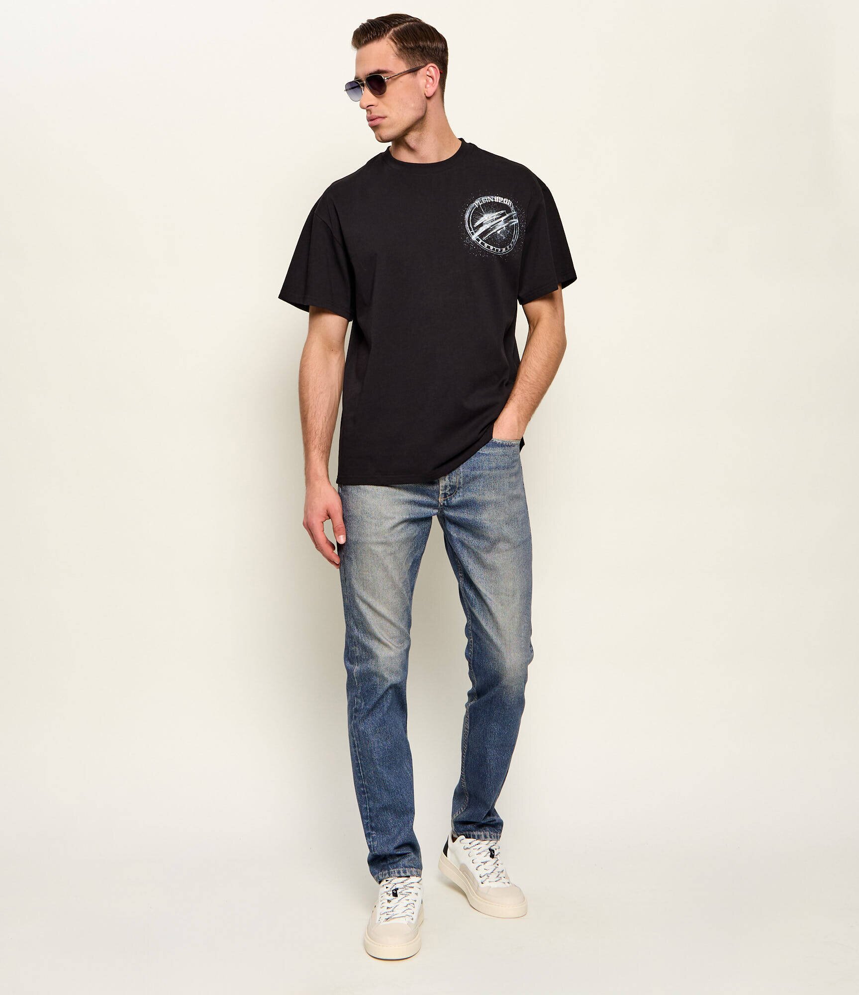Plein Sport Tricou Chrome Scratch Edition | Relaxed fit
