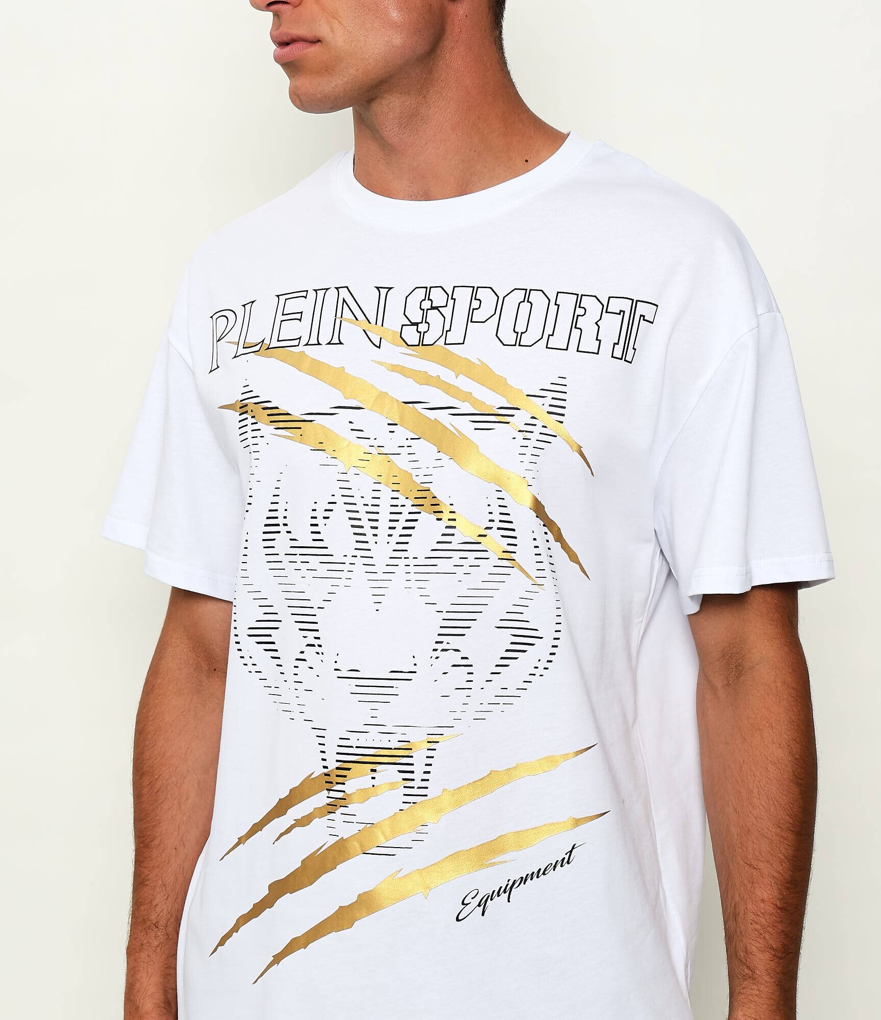 Plein Sport Tricou Tiger Golden Scratch | regular fit