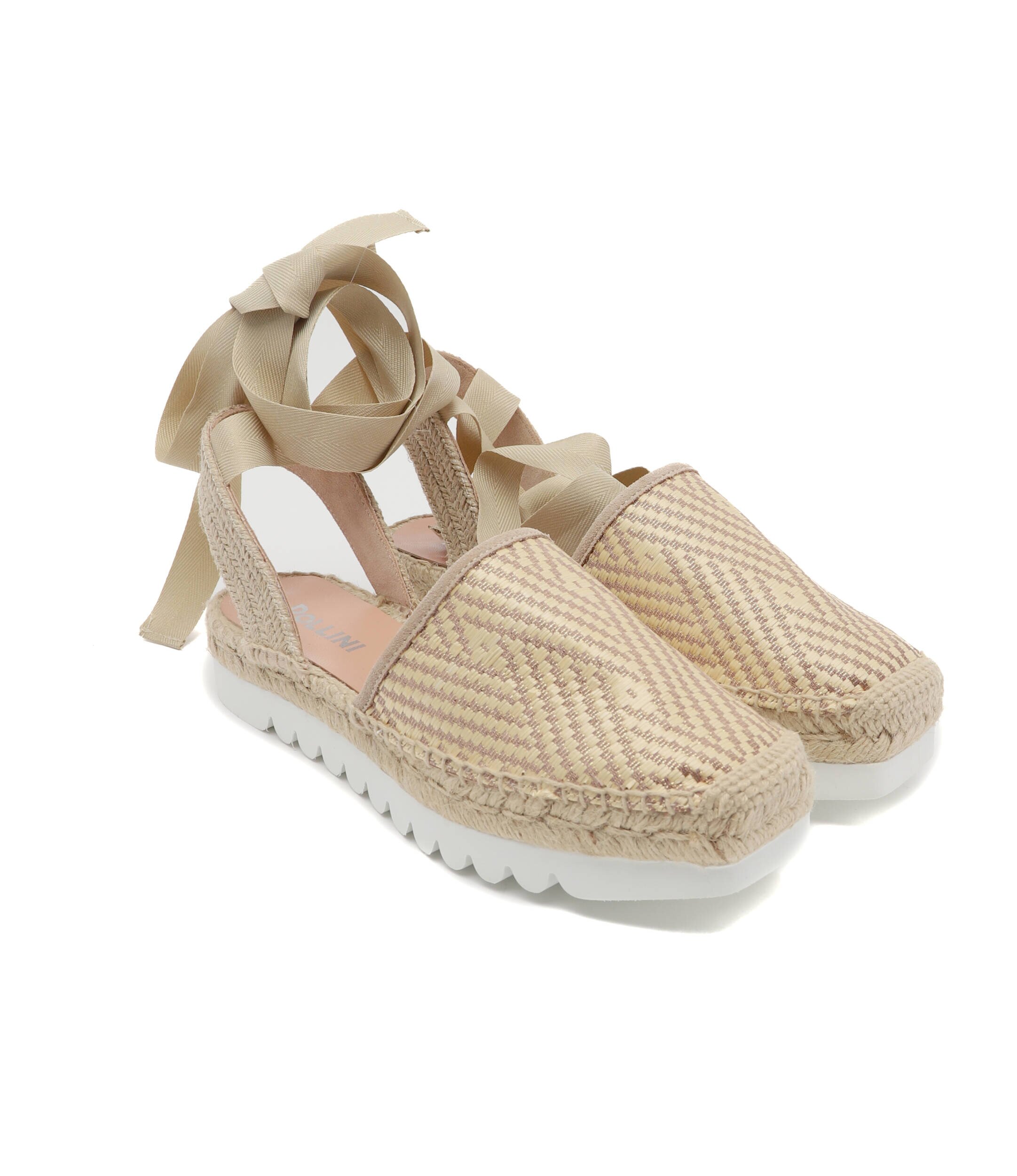 Pollini Espadrile cu adaos de piele