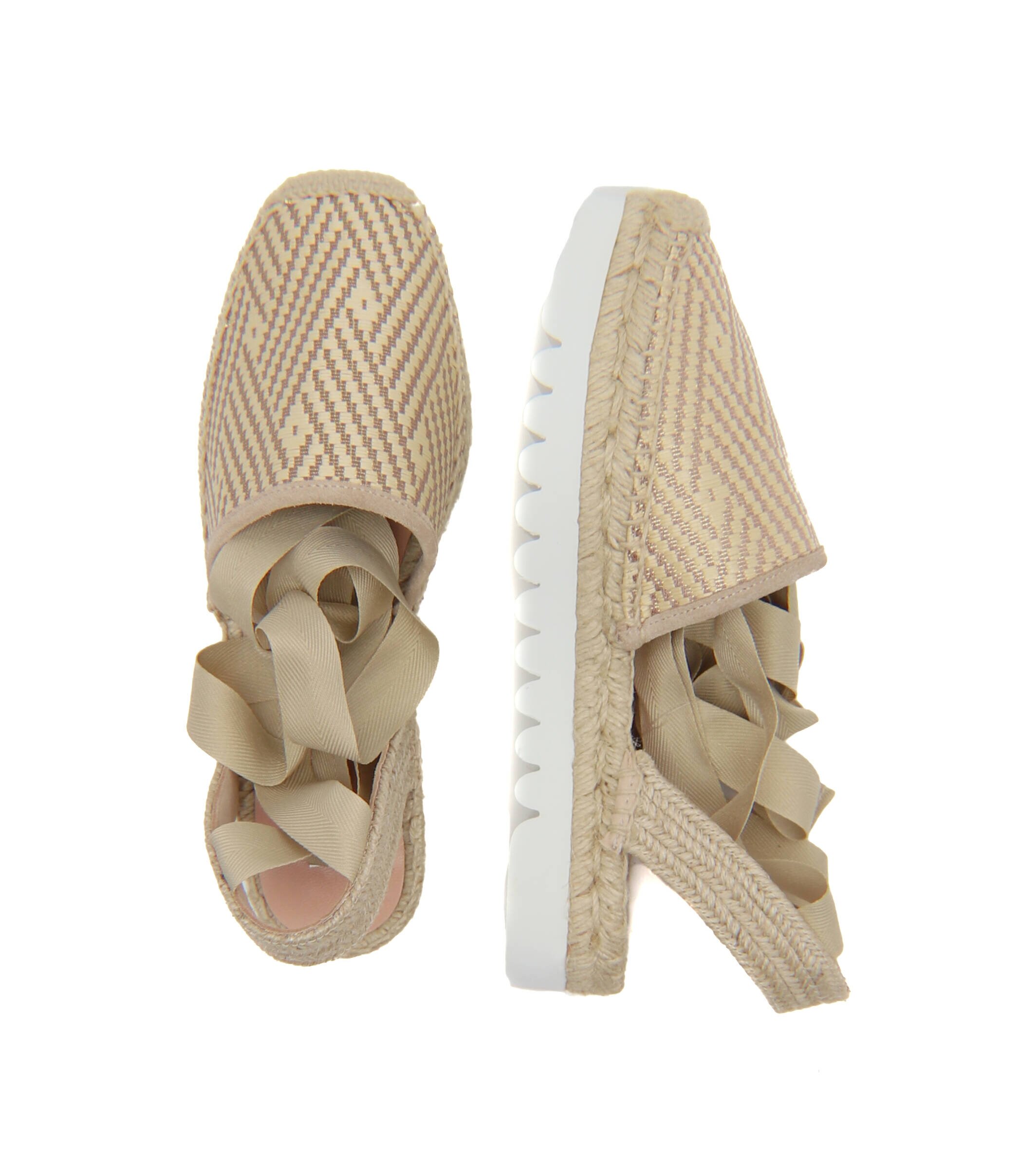 Pollini Espadrile cu adaos de piele