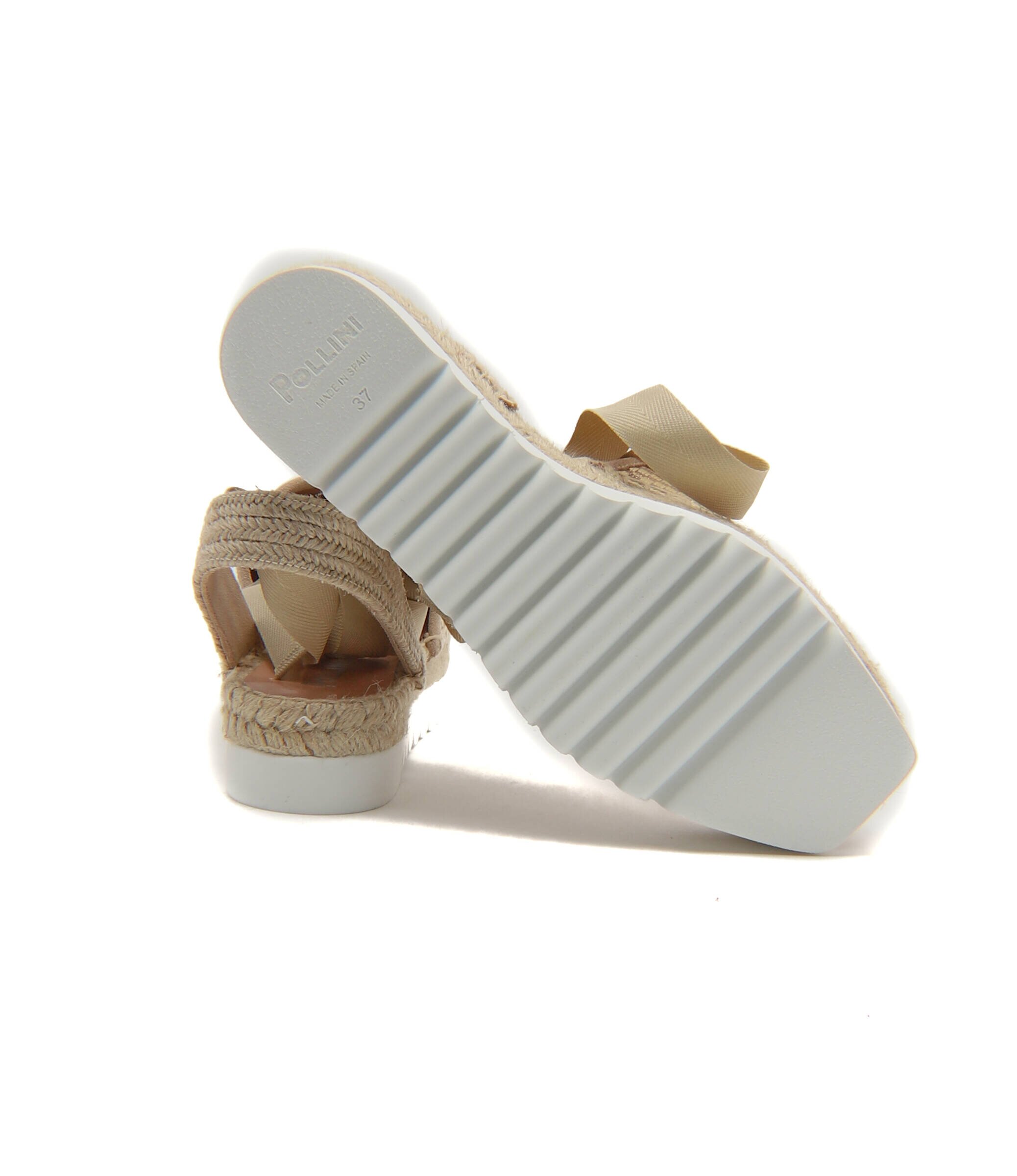 Pollini Espadrile cu adaos de piele