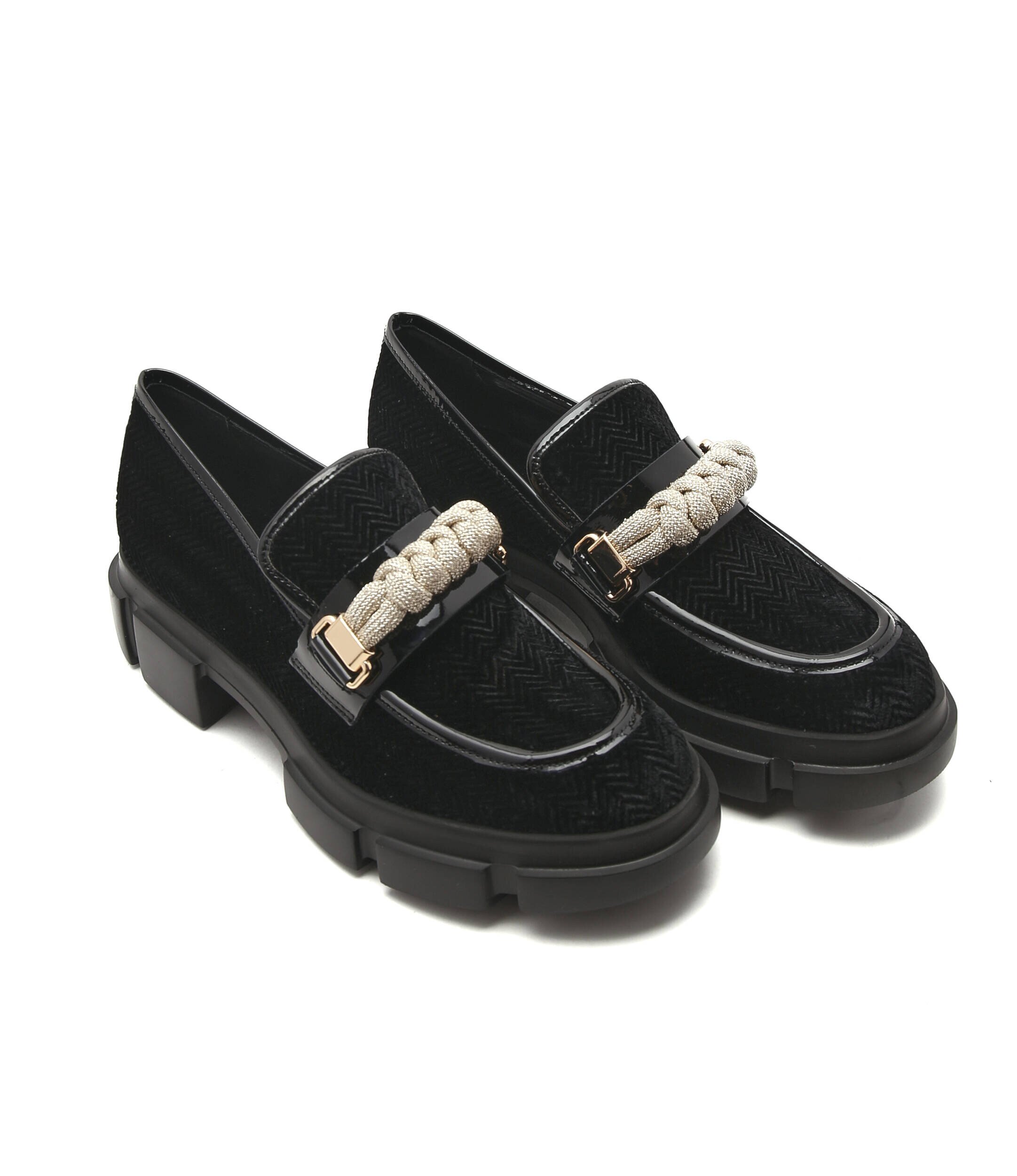Pollini Mocasini cu adaos de piele