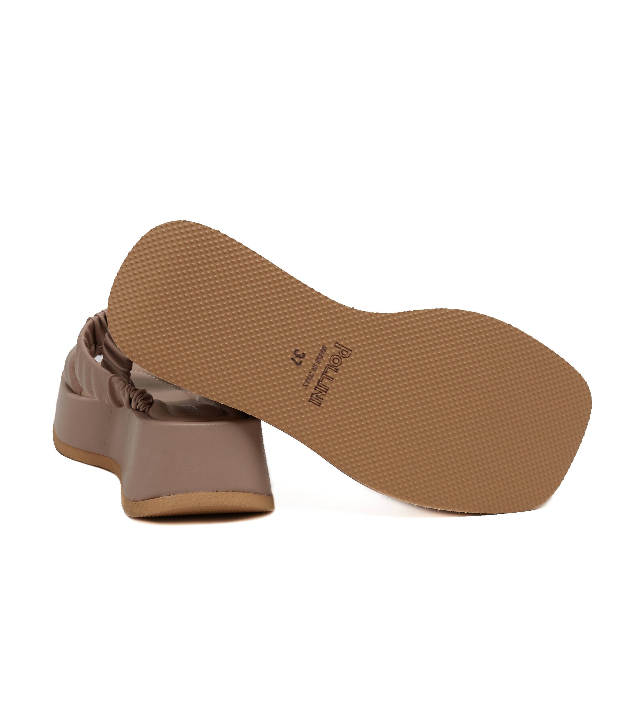Pollini Sandale cu adaos de piele