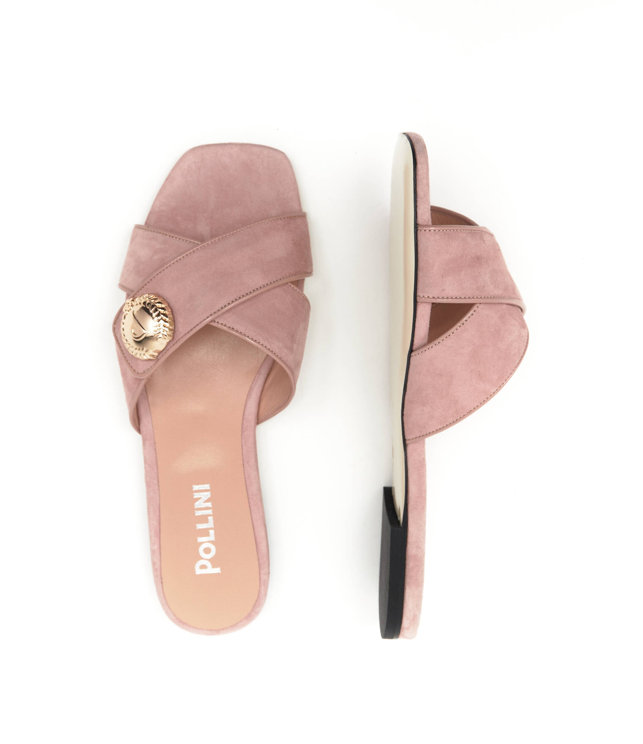 Pollini Șlapi | piele întoarsă