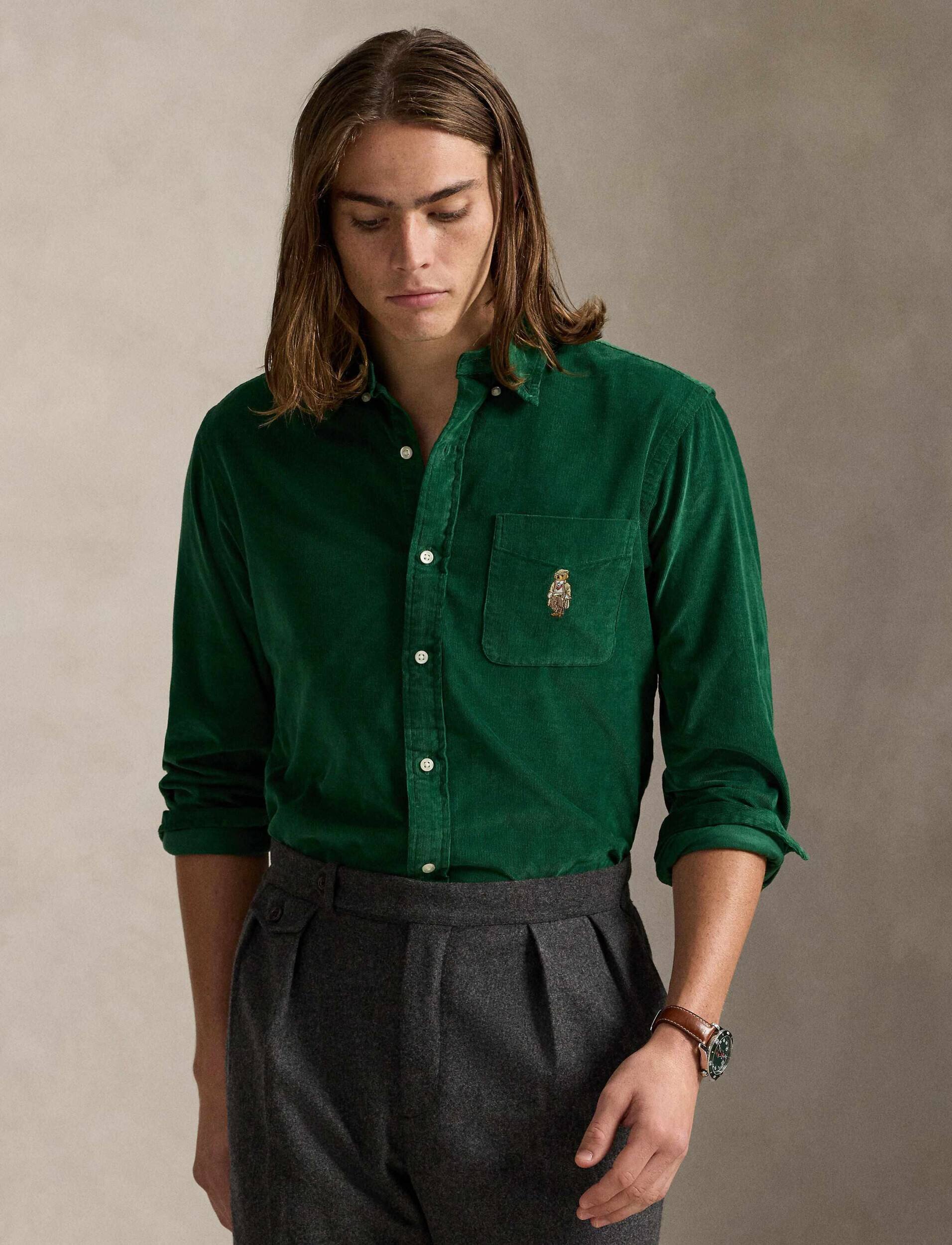 Polo Ralph Lauren Cămașă | Custom fit | catifea reiată