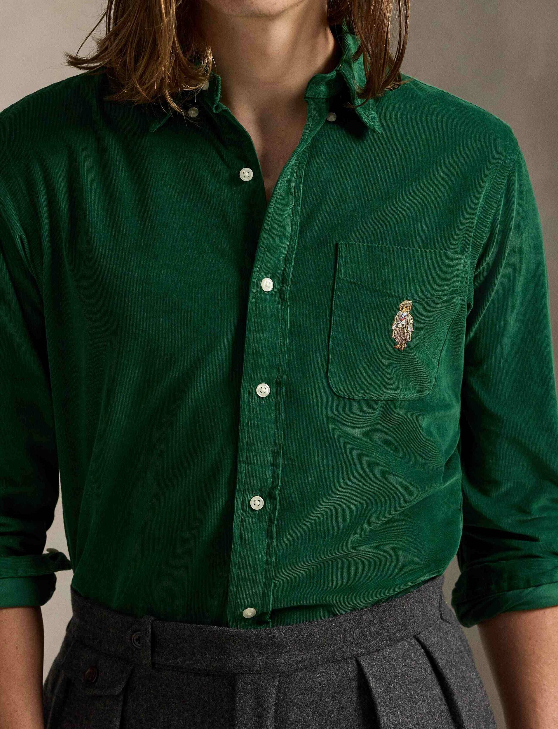Polo Ralph Lauren Cămașă | Custom fit | catifea reiată