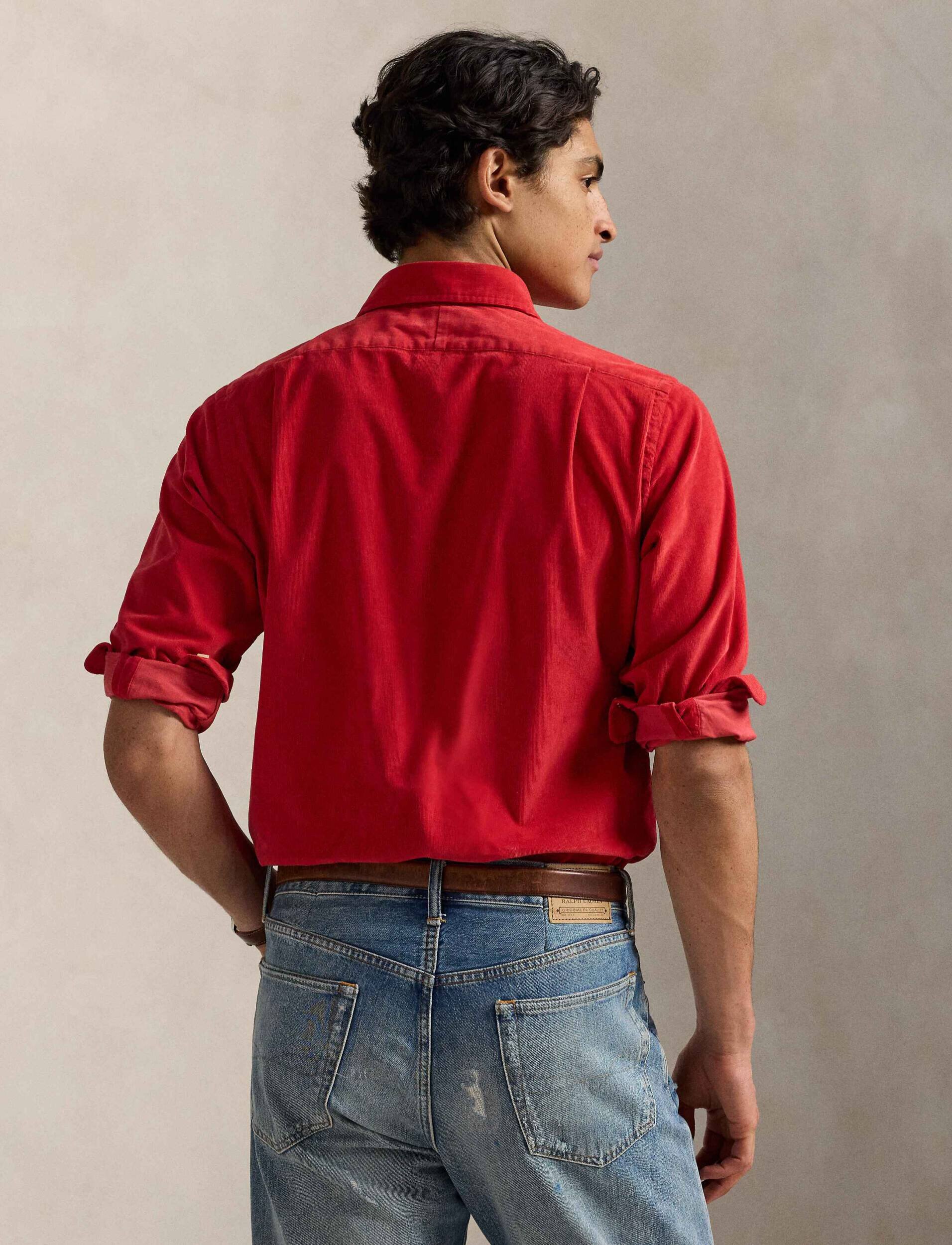 Polo Ralph Lauren Cămașă | Custom fit | catifea reiată