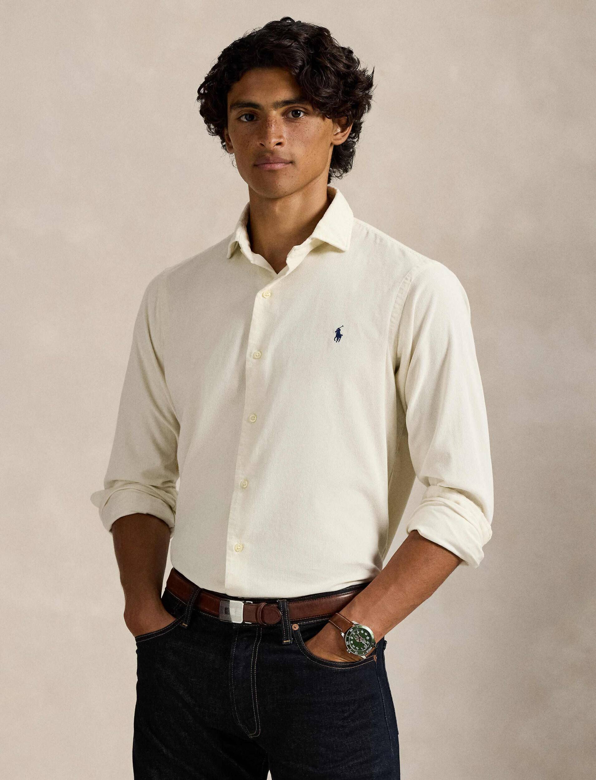 Polo Ralph Lauren Cămașă | Custom fit | catifea reiată