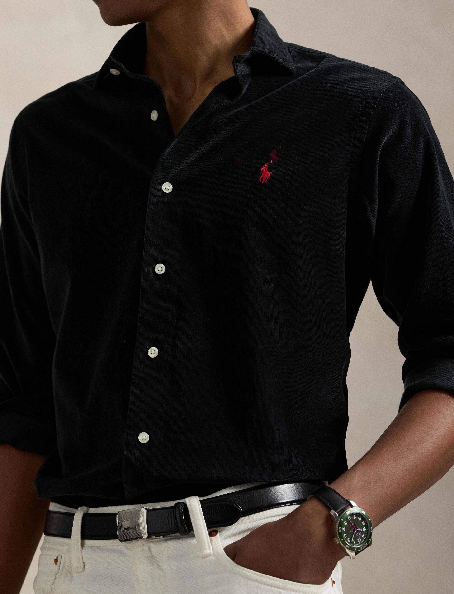 Polo Ralph Lauren Cămașă | Custom fit | catifea reiată