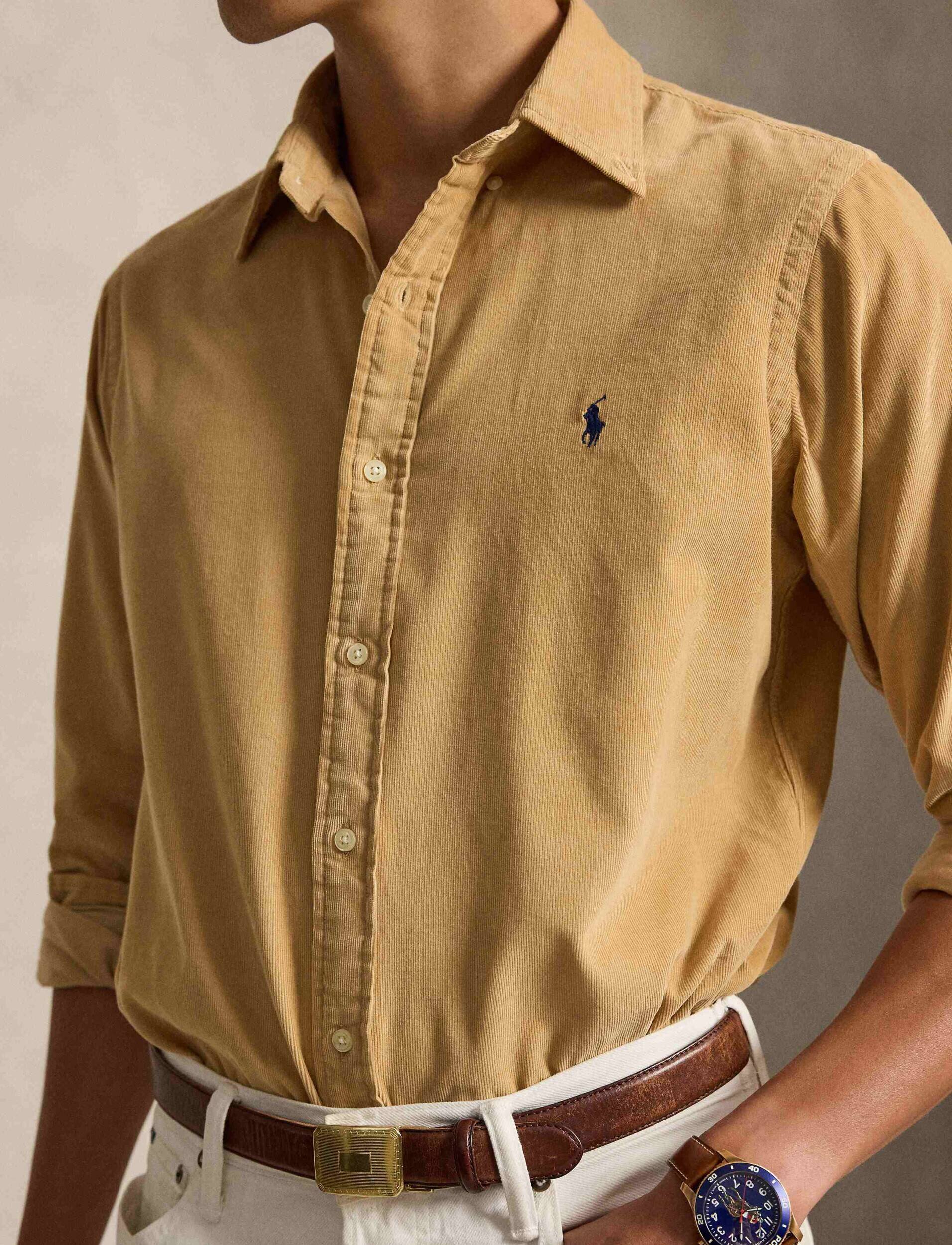 Polo Ralph Lauren Cămașă | Custom fit | catifea reiată