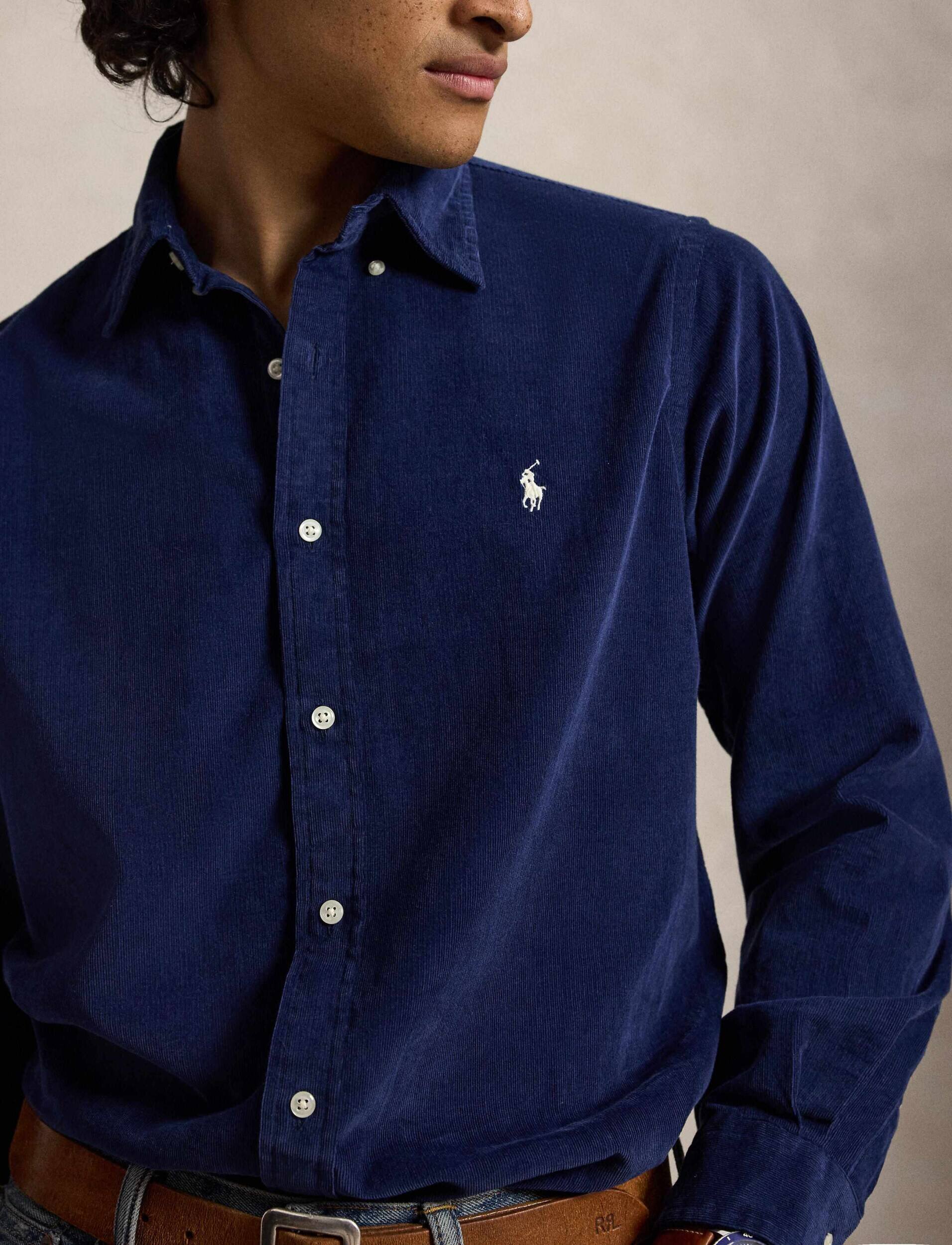 Polo Ralph Lauren Cămașă | Custom fit | catifea reiată