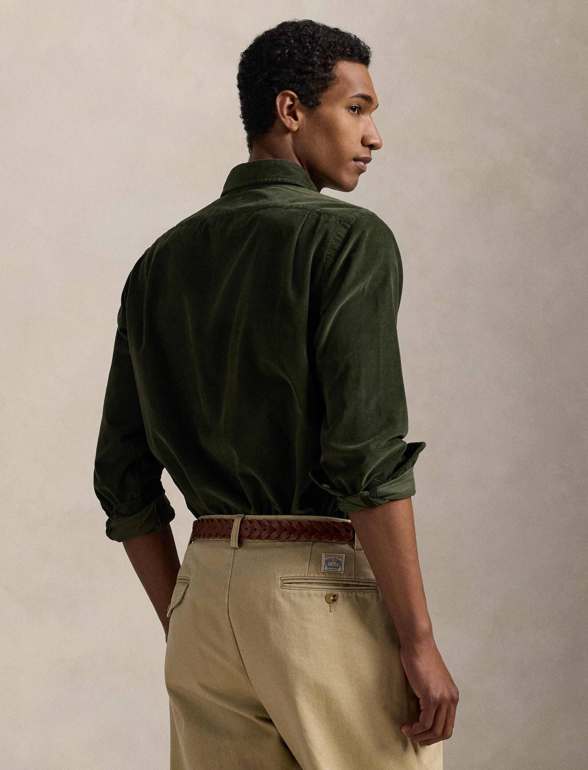 Polo Ralph Lauren Cămașă | Custom fit | catifea reiată