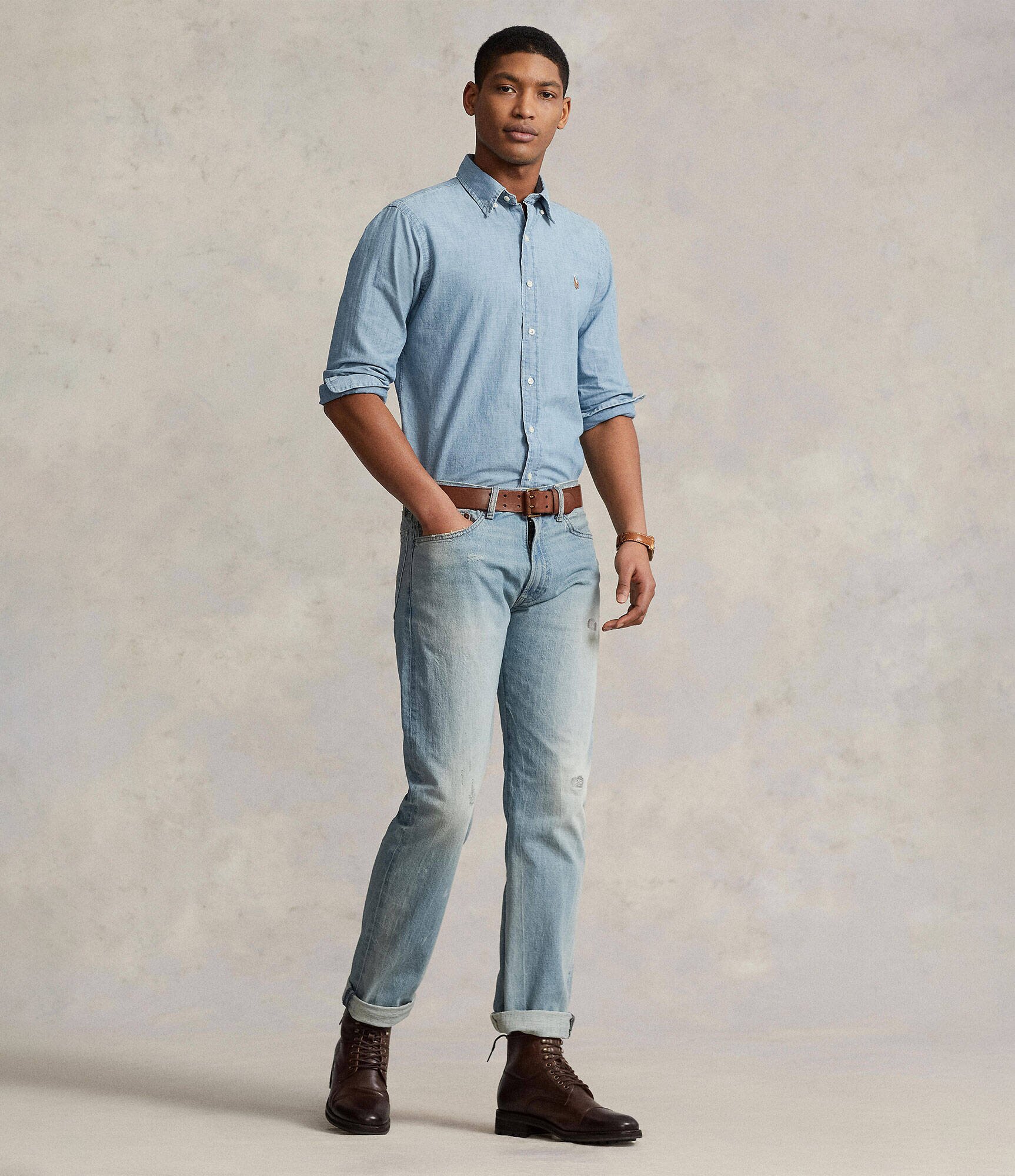 Polo Ralph Lauren Cămașă | Custom fit | denim