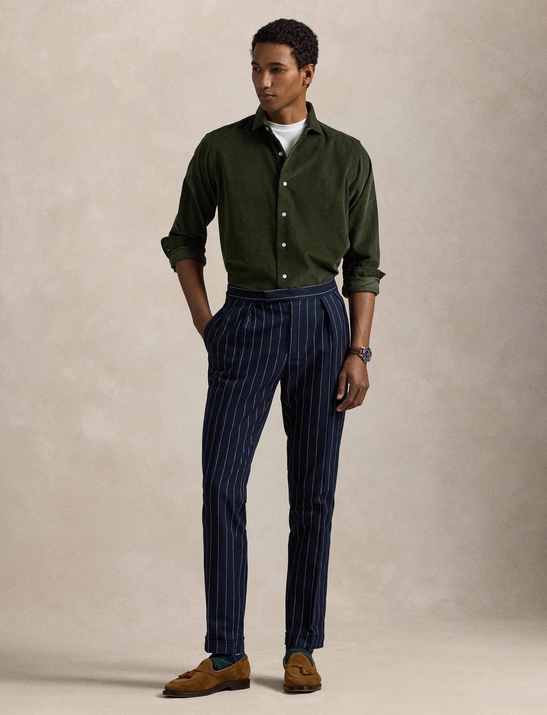 Polo Ralph Lauren Cămașă | Slim Fit | catifea reiată