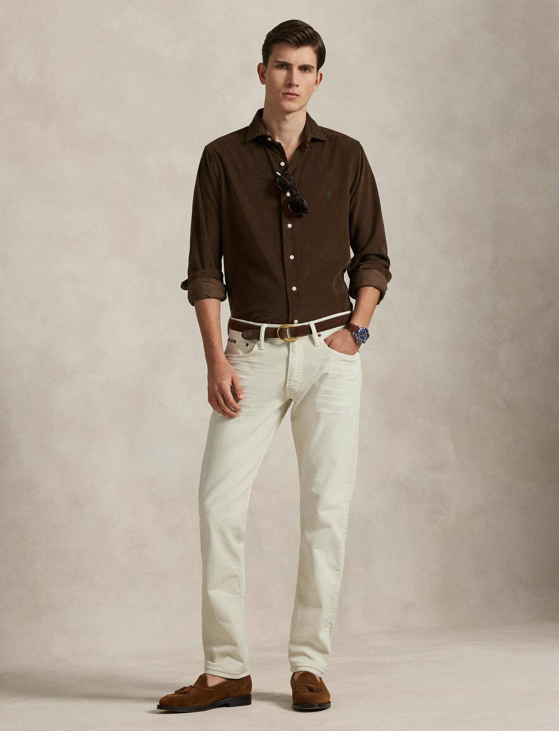 Polo Ralph Lauren Cămașă | Slim Fit | catifea reiată