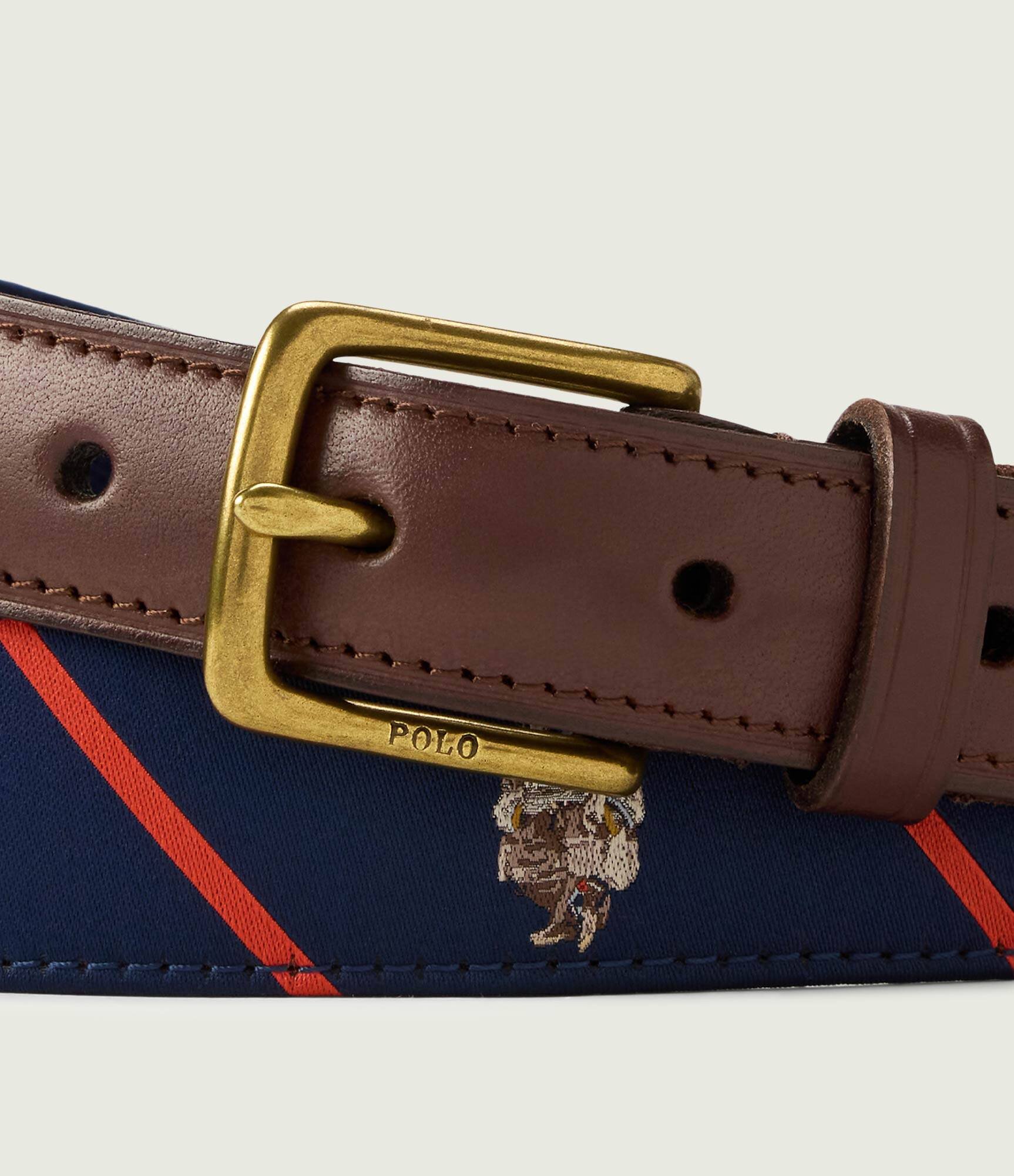 Polo Ralph Lauren Curea BEAR cu adaos de piele