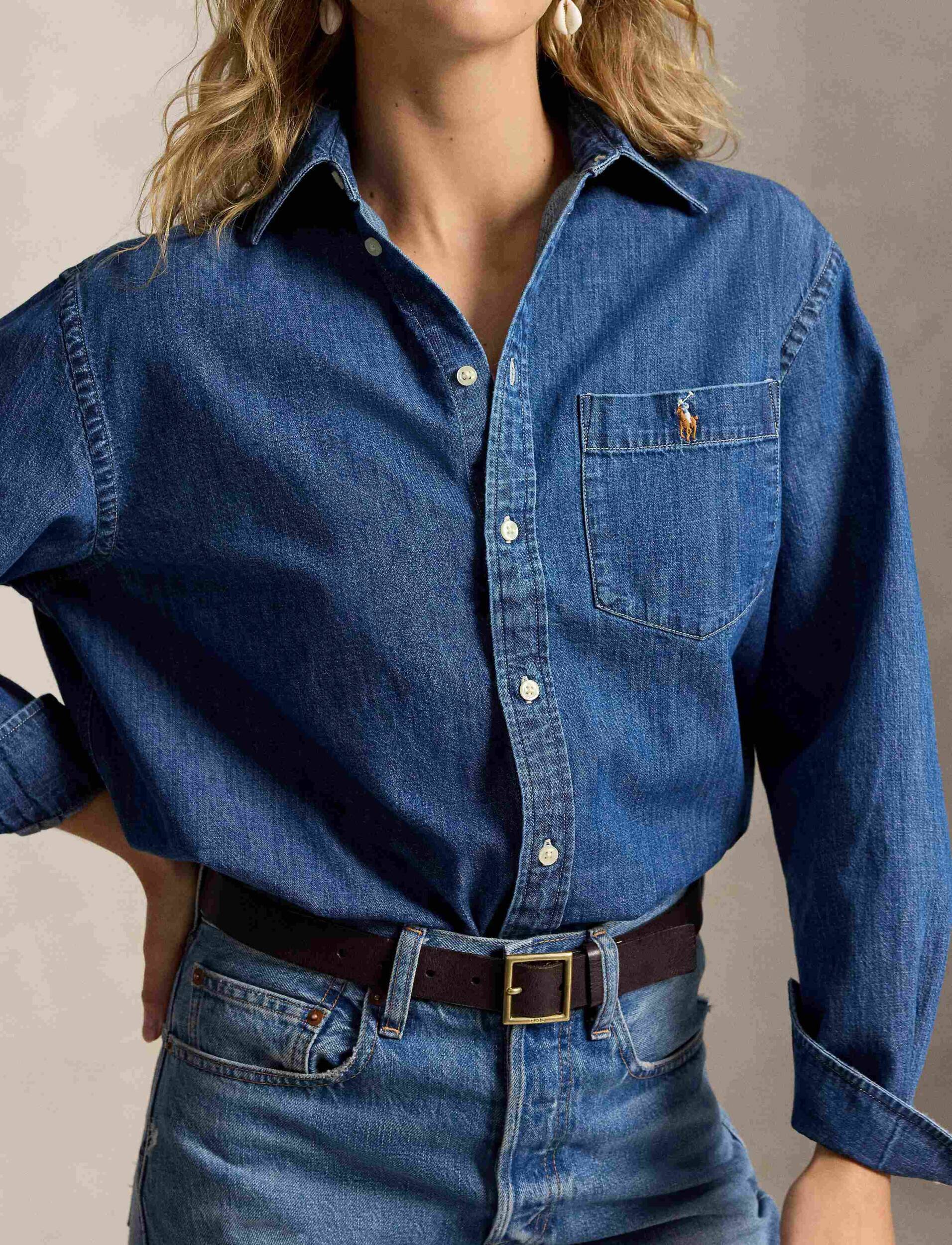 Polo Ralph Lauren De blugi cămașă | Oversize fit