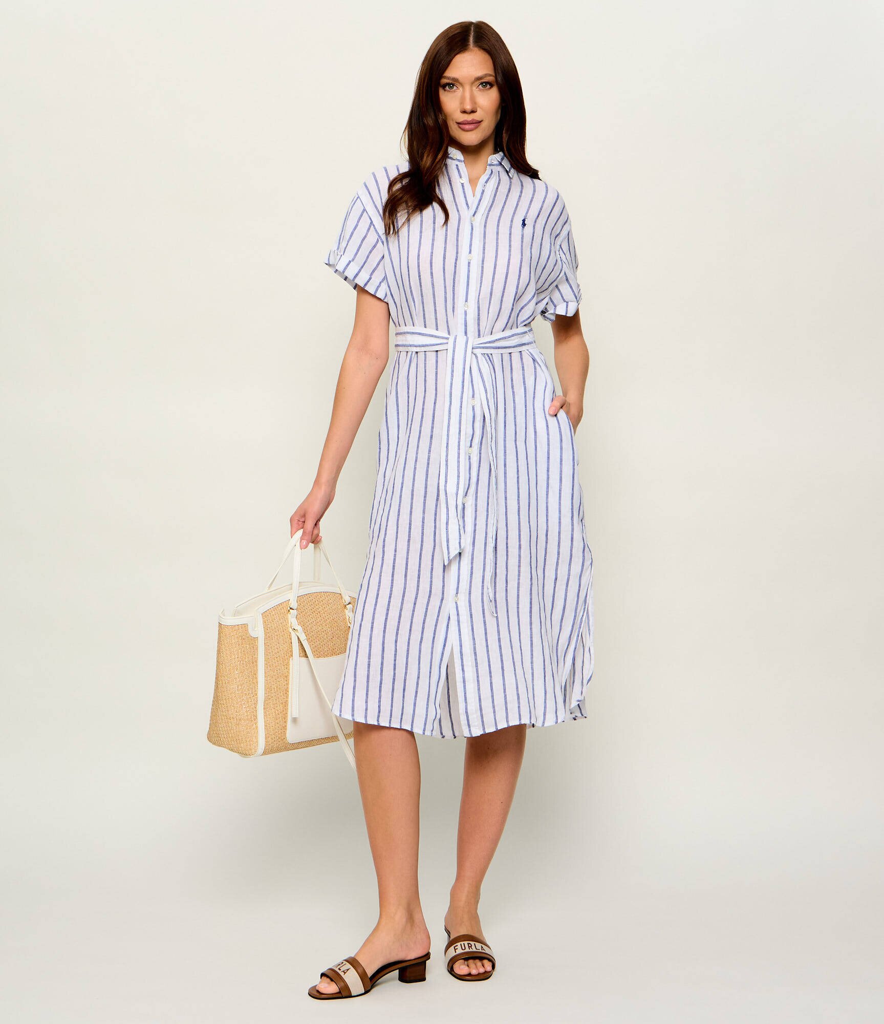 Polo Ralph Lauren De in rochie cu cordon