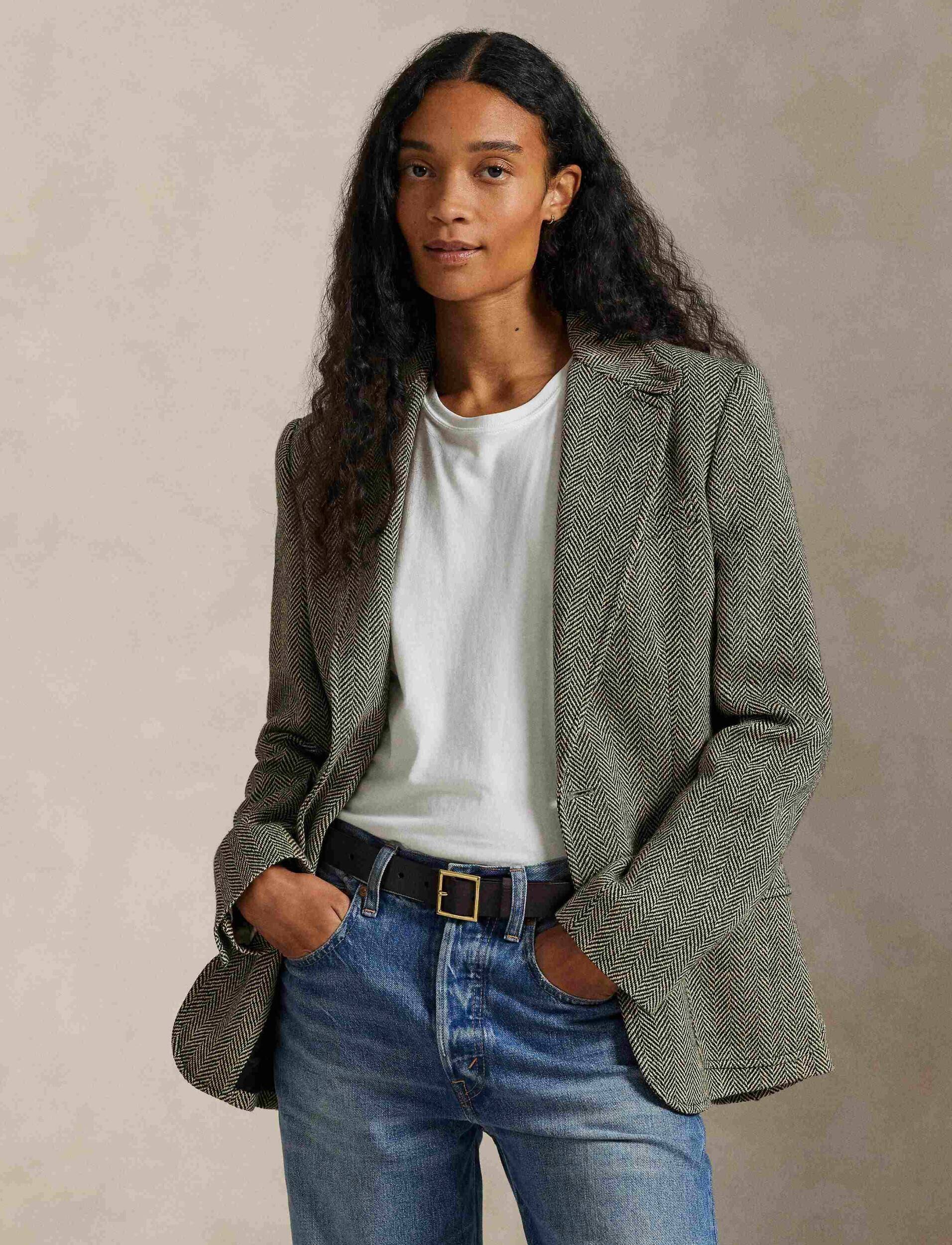 Polo Ralph Lauren De in sacou HERTIAGE | Straight fit cu adaos de mătase