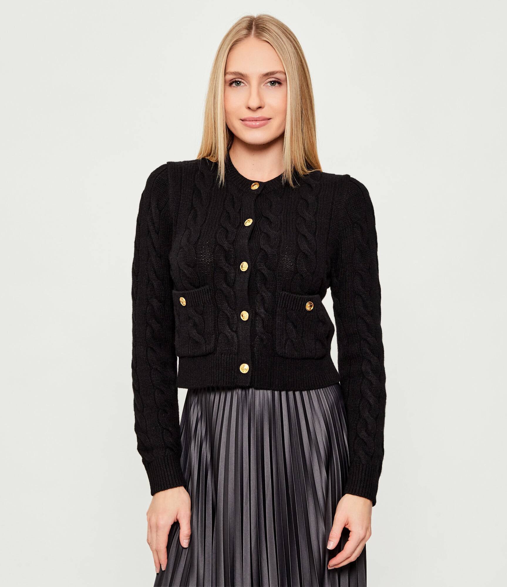 Polo Ralph Lauren De lână cardigan Cable | Cropped Fit cu adaos de cașmir