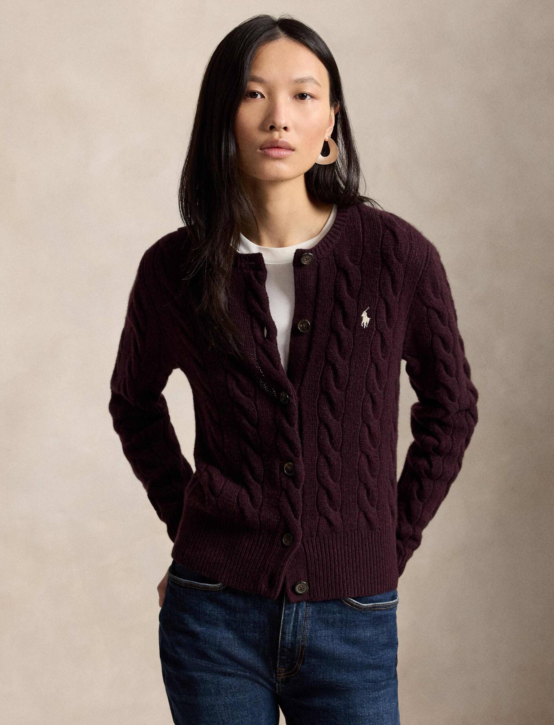 Polo Ralph Lauren De lână cardigan | Slim Fit cu adaos de cașmir