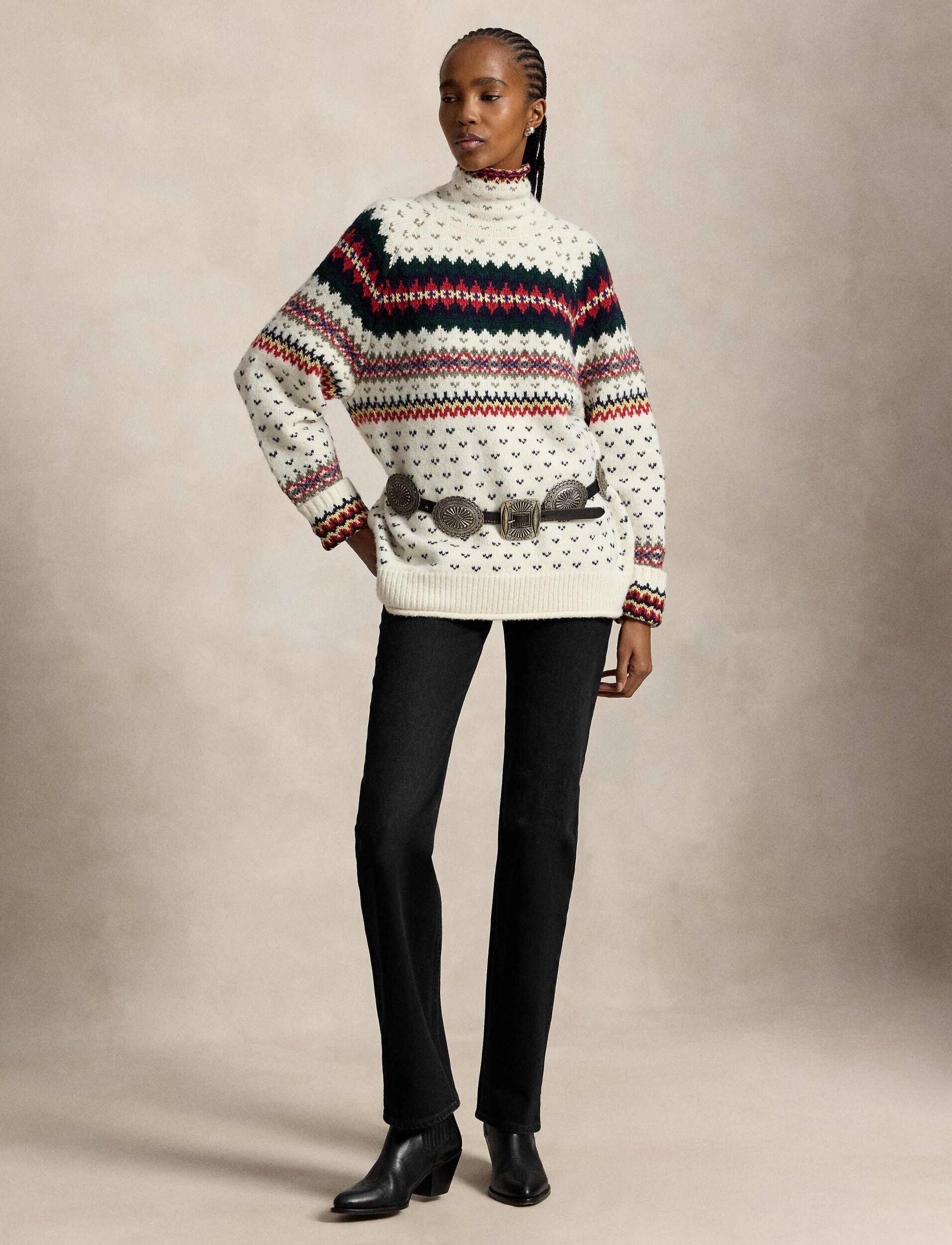 Polo Ralph Lauren De lână maletă Fair Isle | Relaxed fit