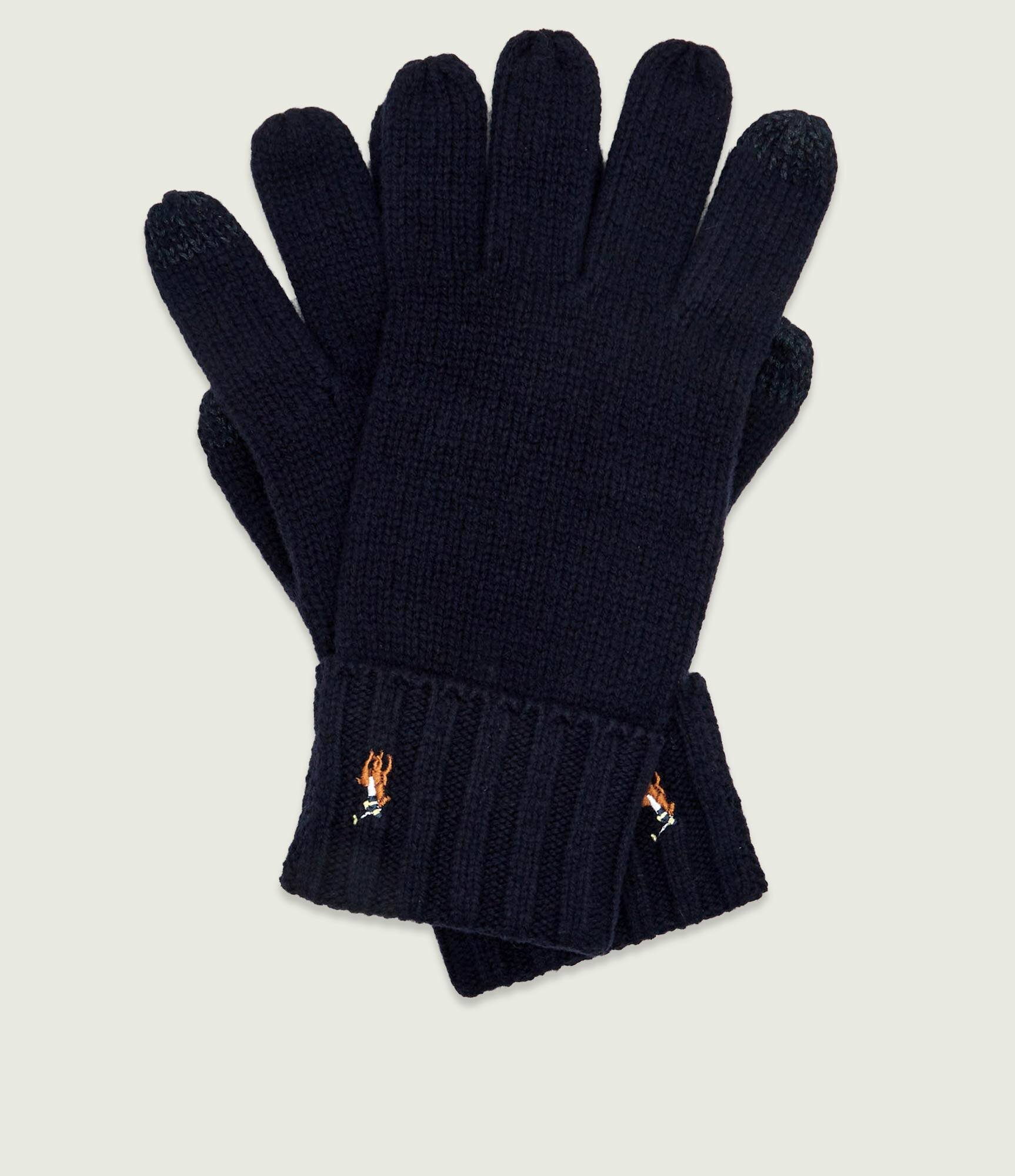 Polo Ralph Lauren De lână mănuși Signature | piele întoarsă