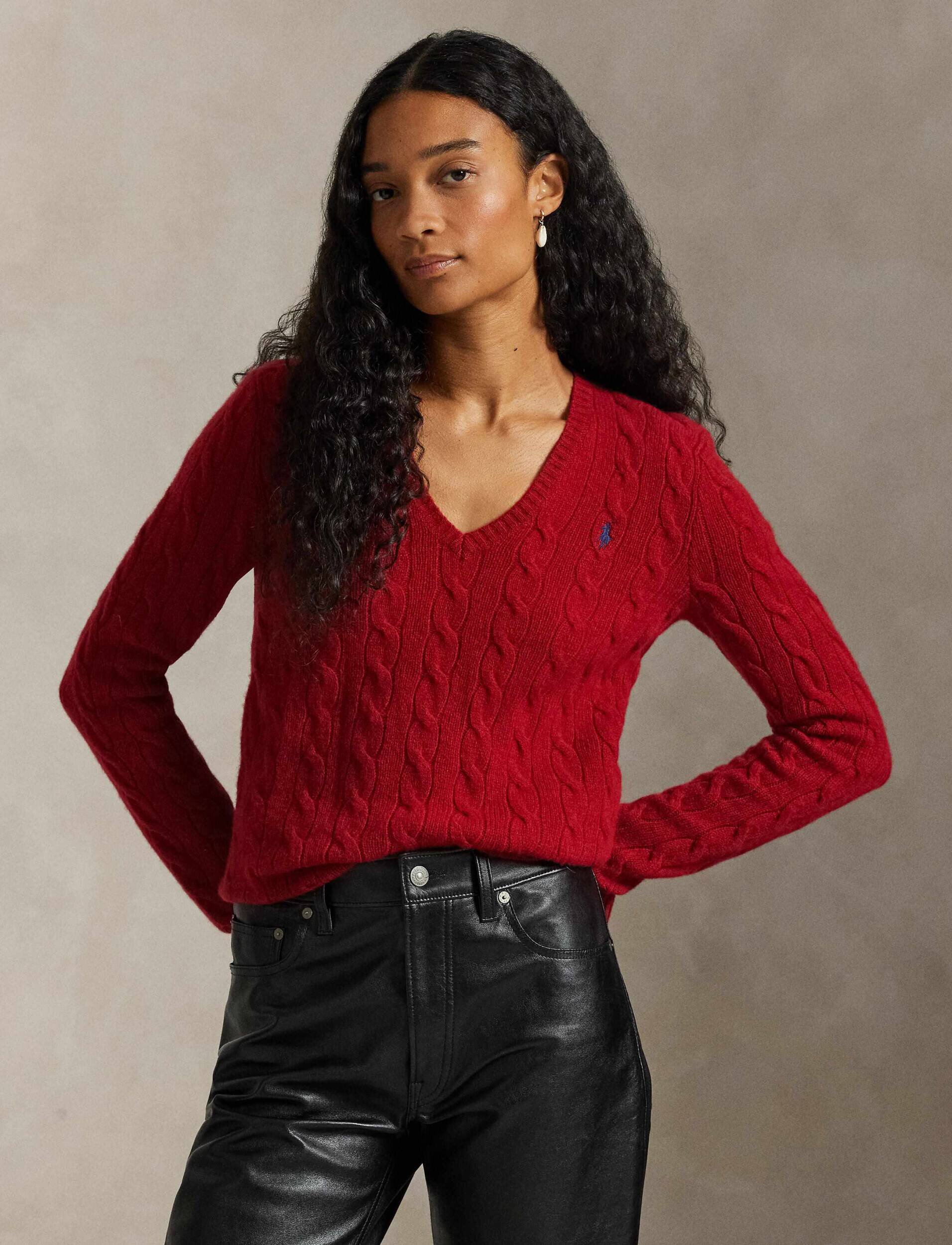 Polo Ralph Lauren De lână pulover Kimberly | Slim Fit cu adaos de cașmir