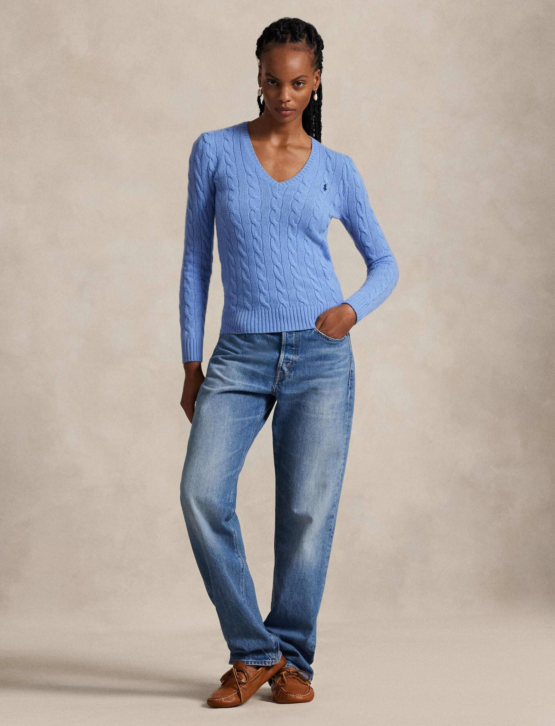Polo Ralph Lauren De lână pulover Kimberly | Slim Fit cu adaos de cașmir