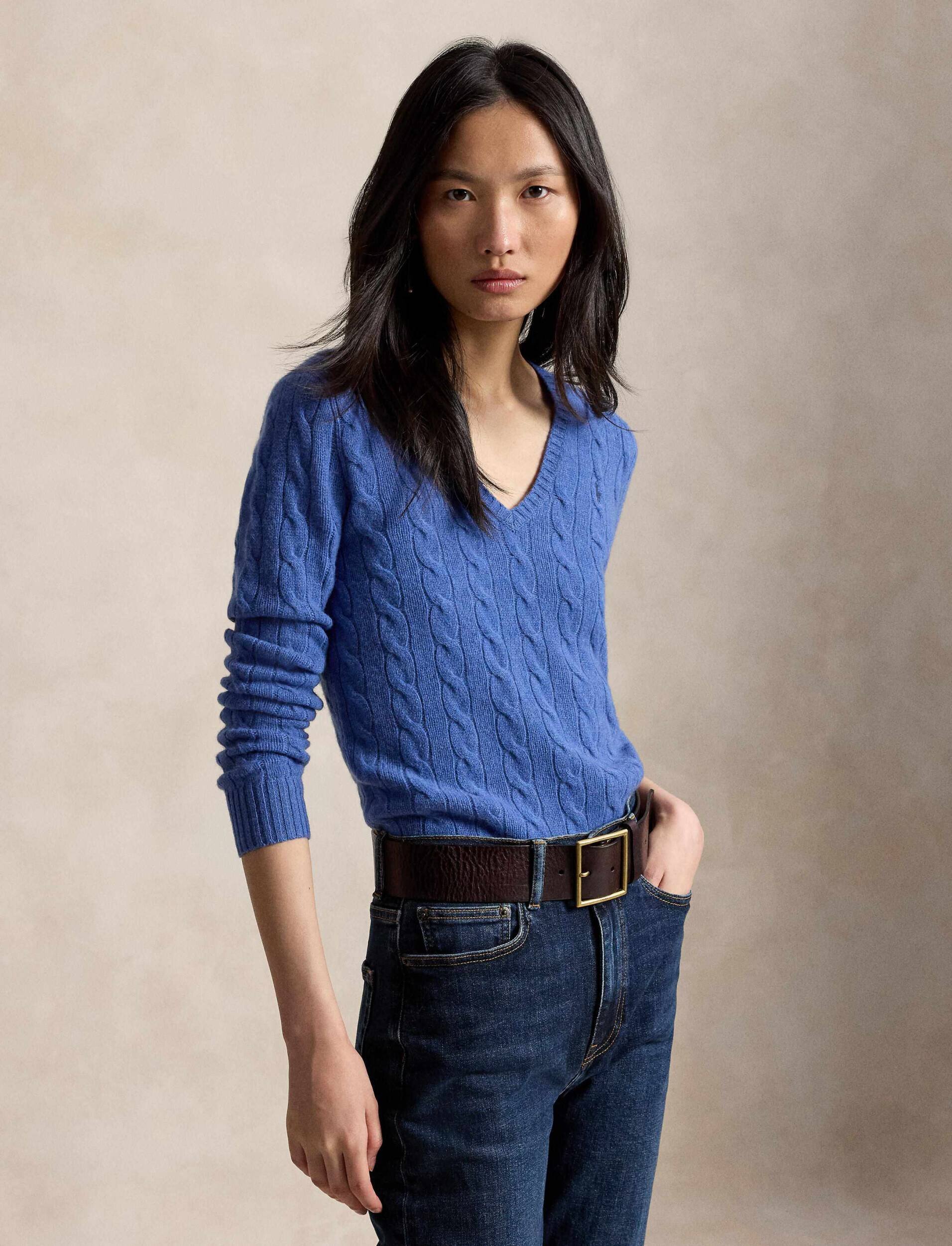 Polo Ralph Lauren De lână pulover Kimberly | Slim Fit cu adaos de cașmir