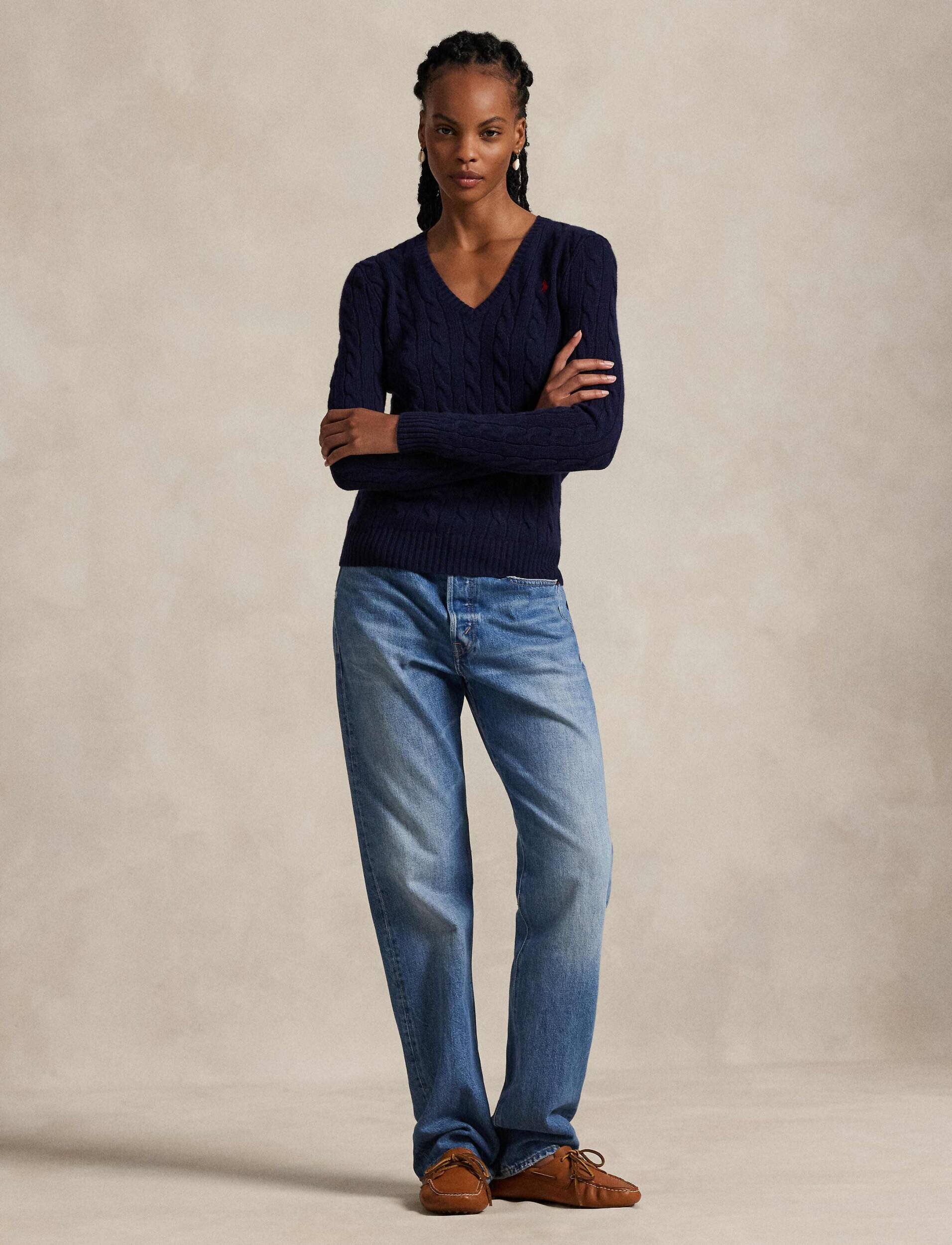 Polo Ralph Lauren De lână pulover Kimberly | Slim Fit cu adaos de cașmir