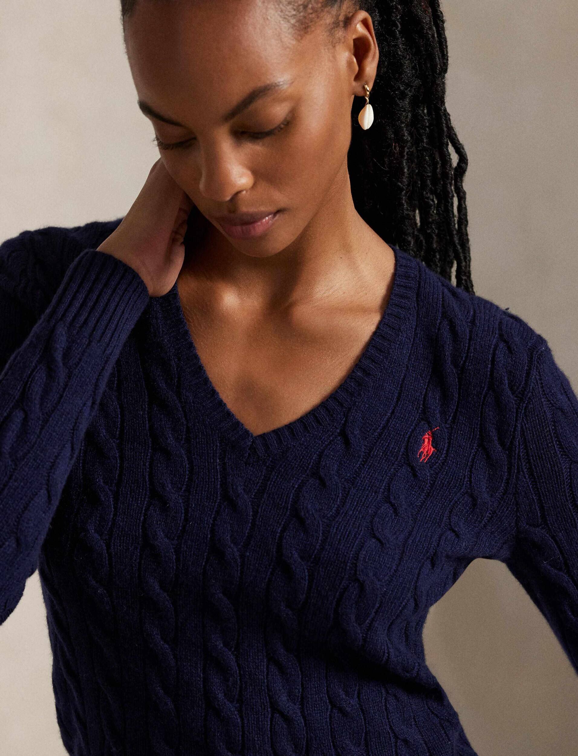 Polo Ralph Lauren De lână pulover Kimberly | Slim Fit cu adaos de cașmir
