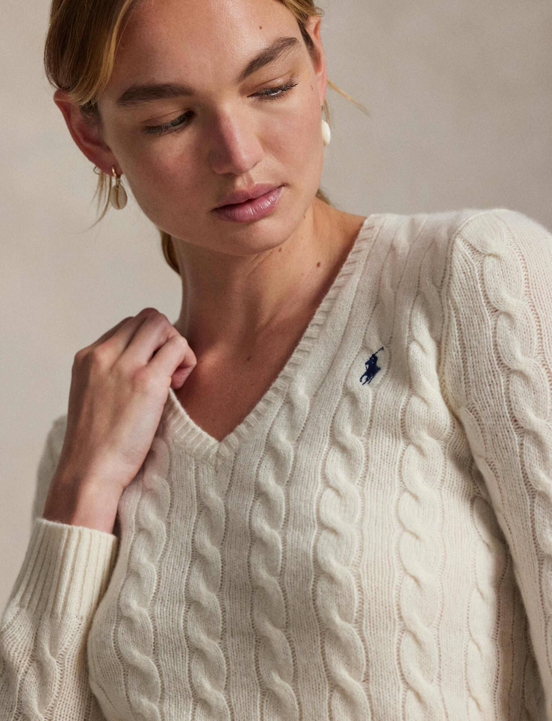 Polo Ralph Lauren De lână pulover Kimberly | Slim Fit cu adaos de cașmir