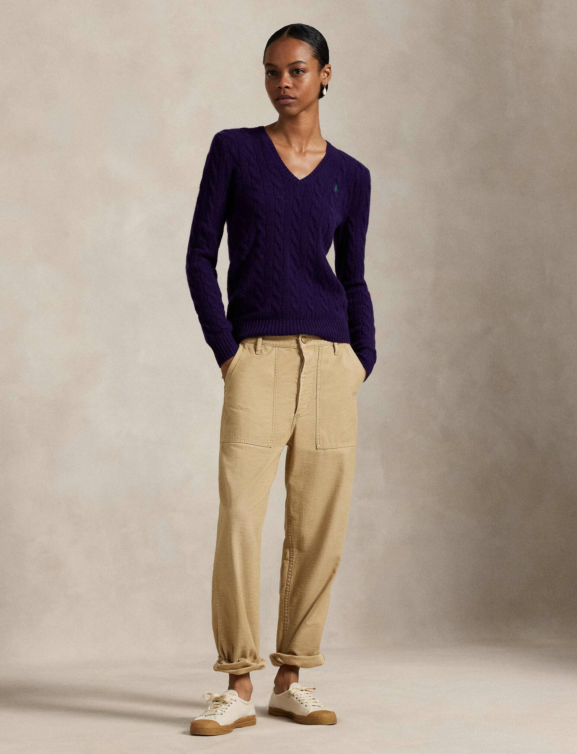 Polo Ralph Lauren De lână pulover Kimberly | Slim Fit cu adaos de cașmir