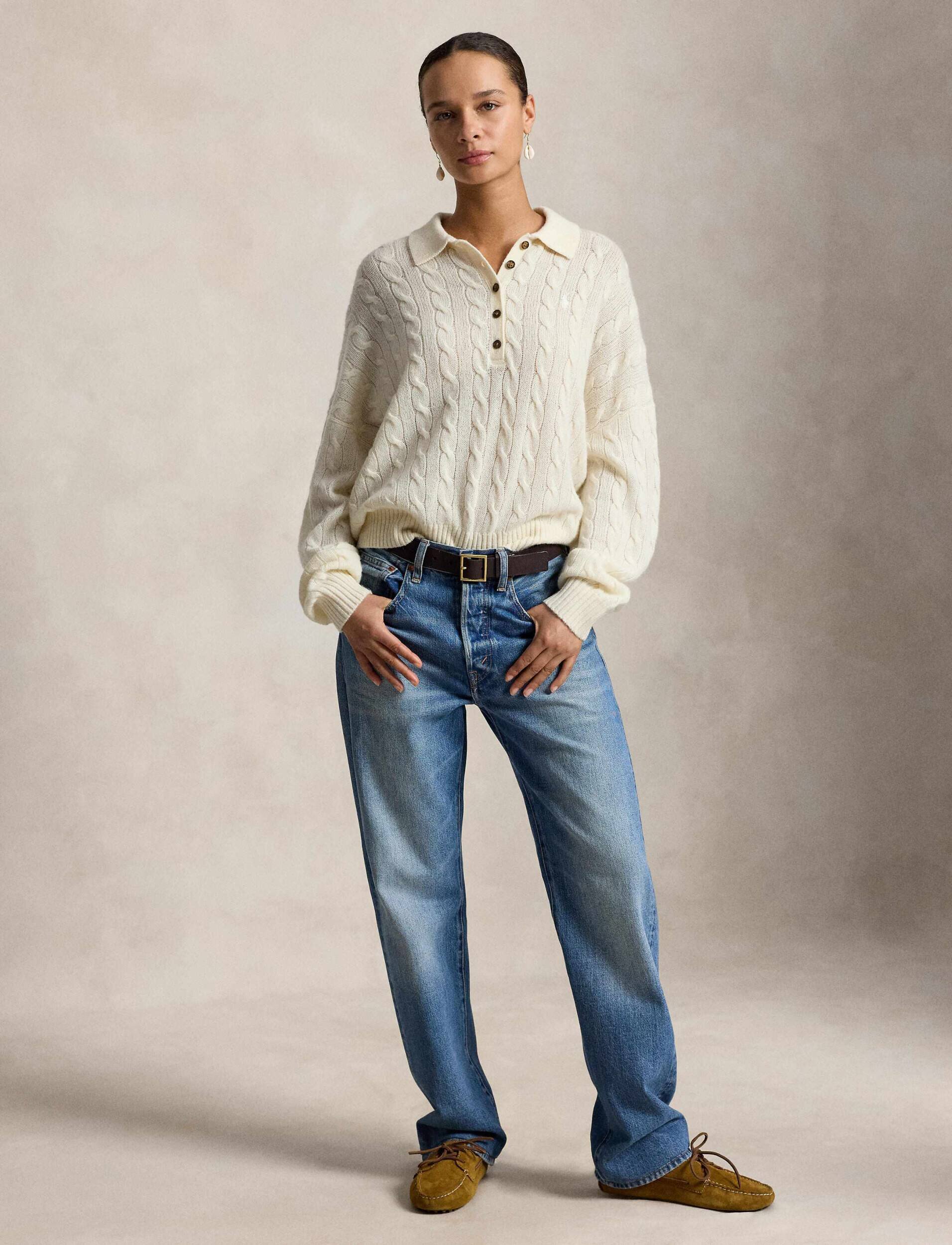 Polo Ralph Lauren De lână pulover | Oversize fit cu adaos de cașmir