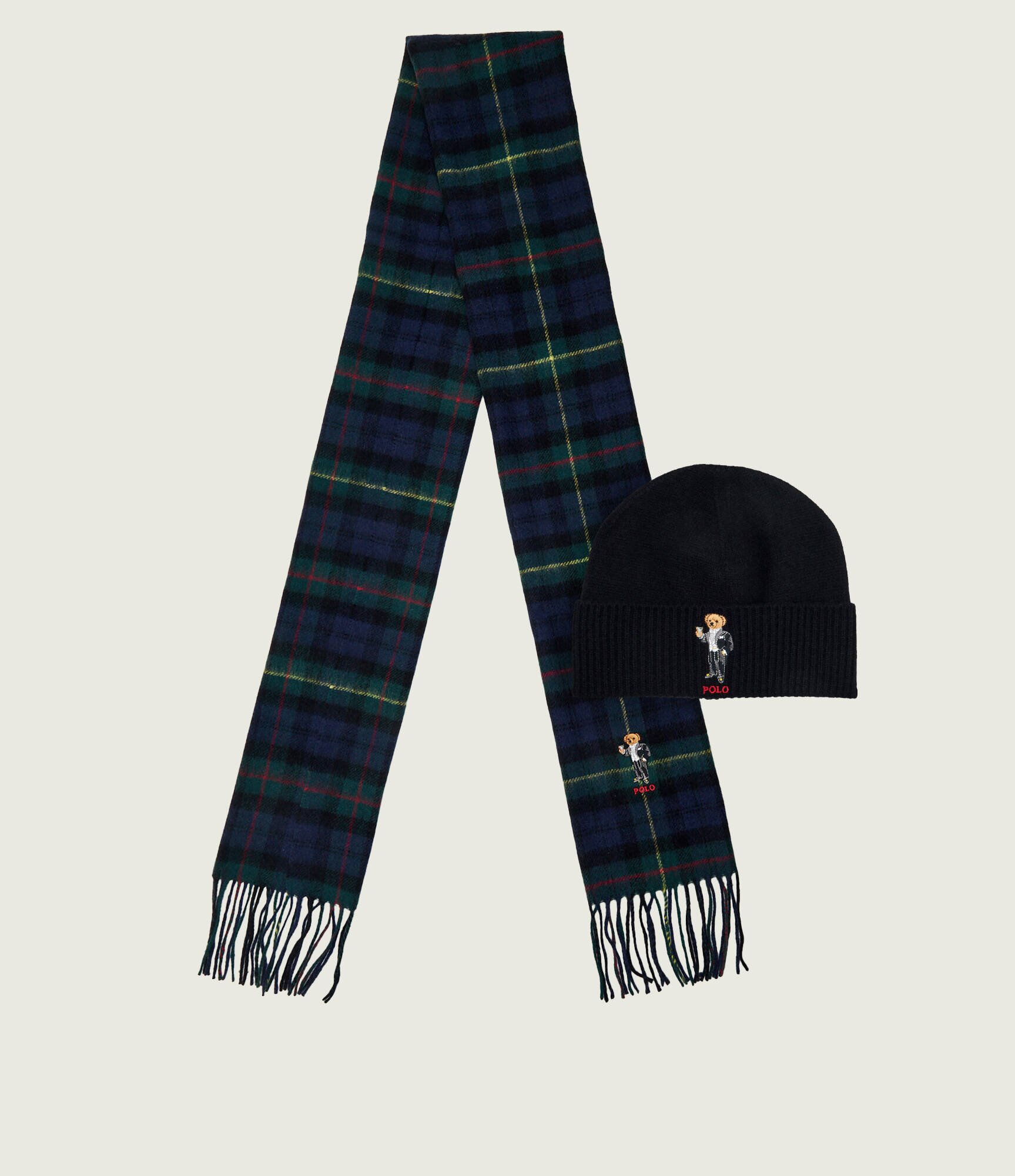 Polo Ralph Lauren De lână șal + căciulă cu adaos de cașmir