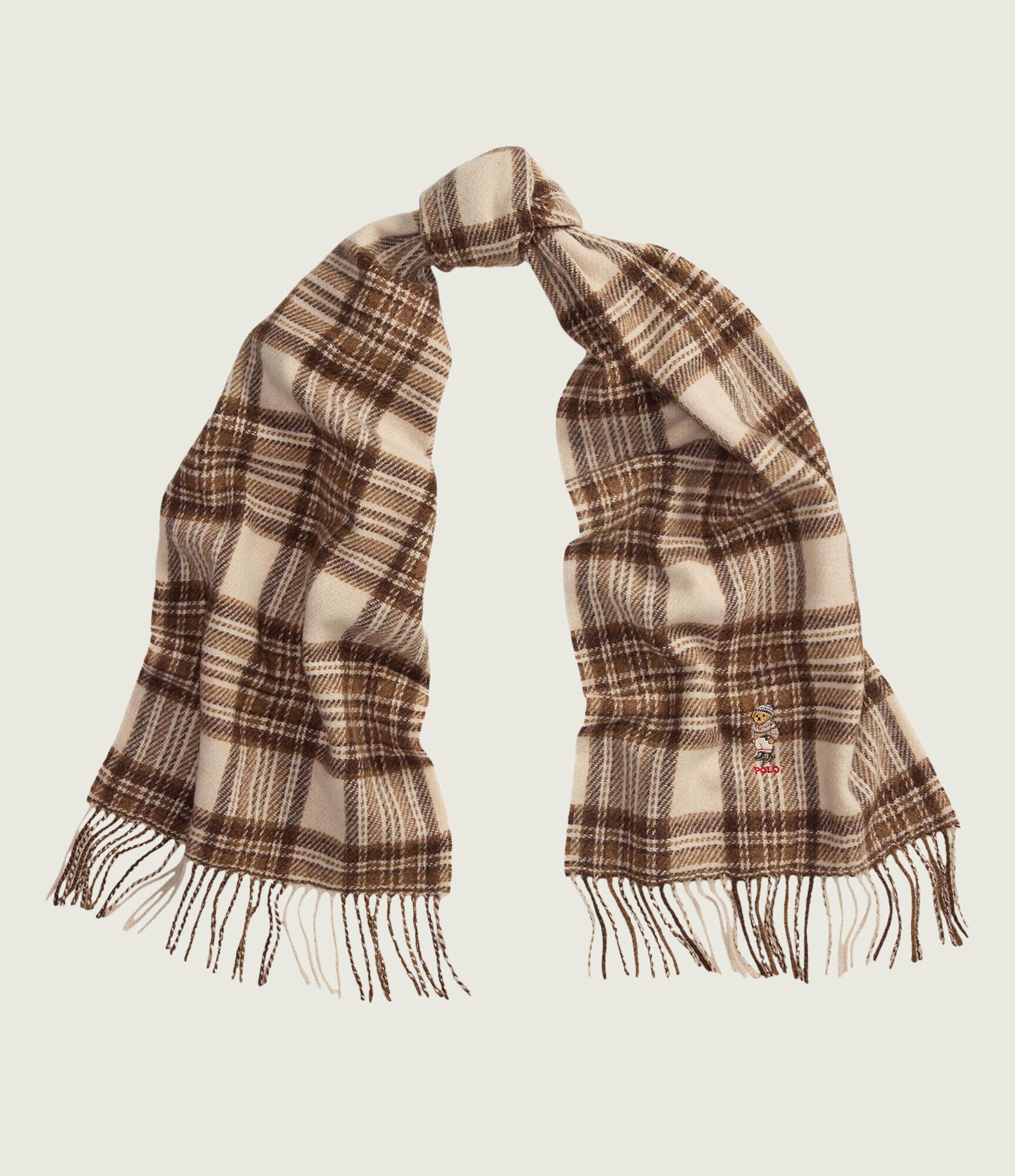 Polo Ralph Lauren De lână șal Winter Bear Plaid